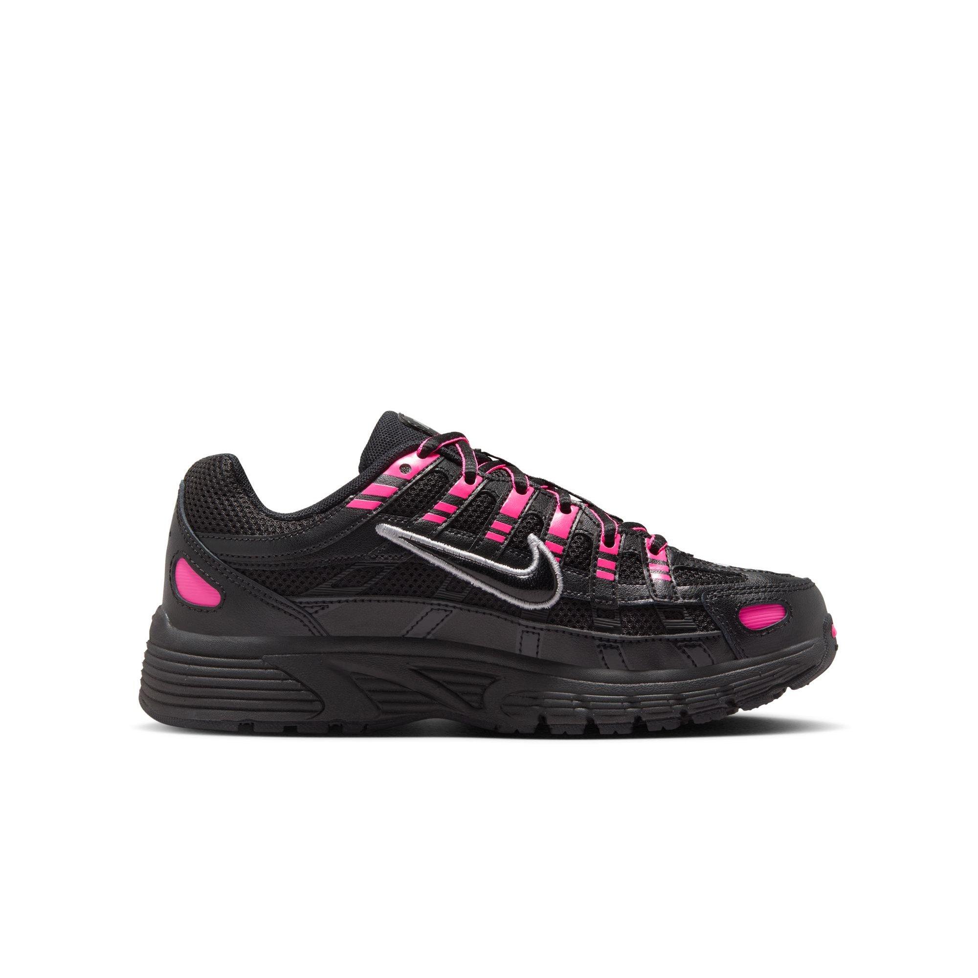 Nike P-6000 Grade School Girls' "Pink Blast/Black/Metallic Silver" Shoe