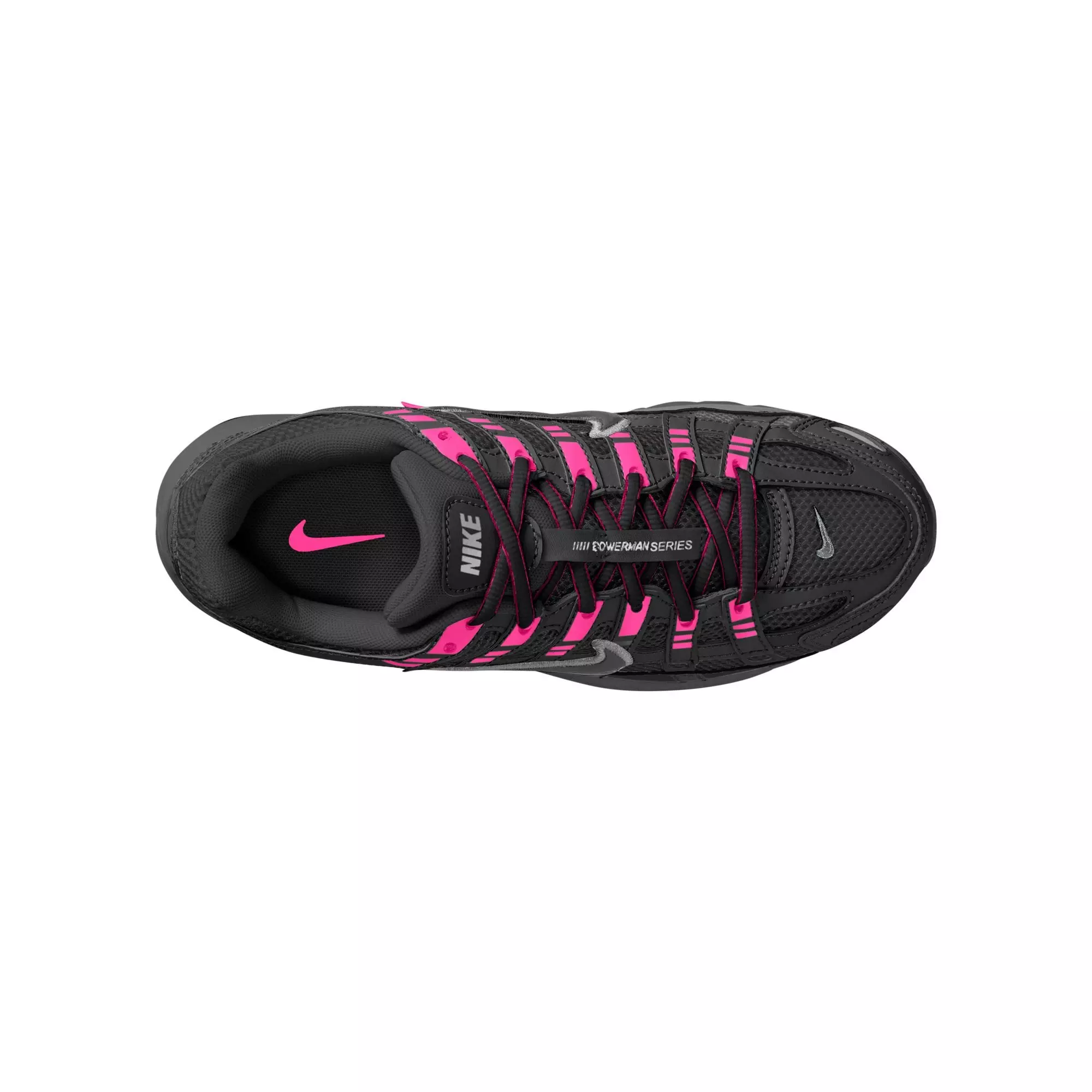 Nike P-6000 "Pink Blast/Metallic Silver/Black" Preschool Girls' Shoe​ - BLACK/PINK