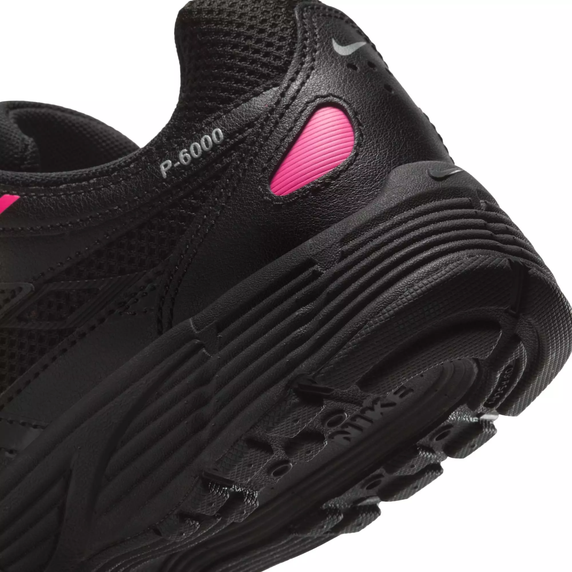 Nike P-6000 "Pink Blast/Metallic Silver/Black" Preschool Girls' Shoe​ - BLACK/PINK