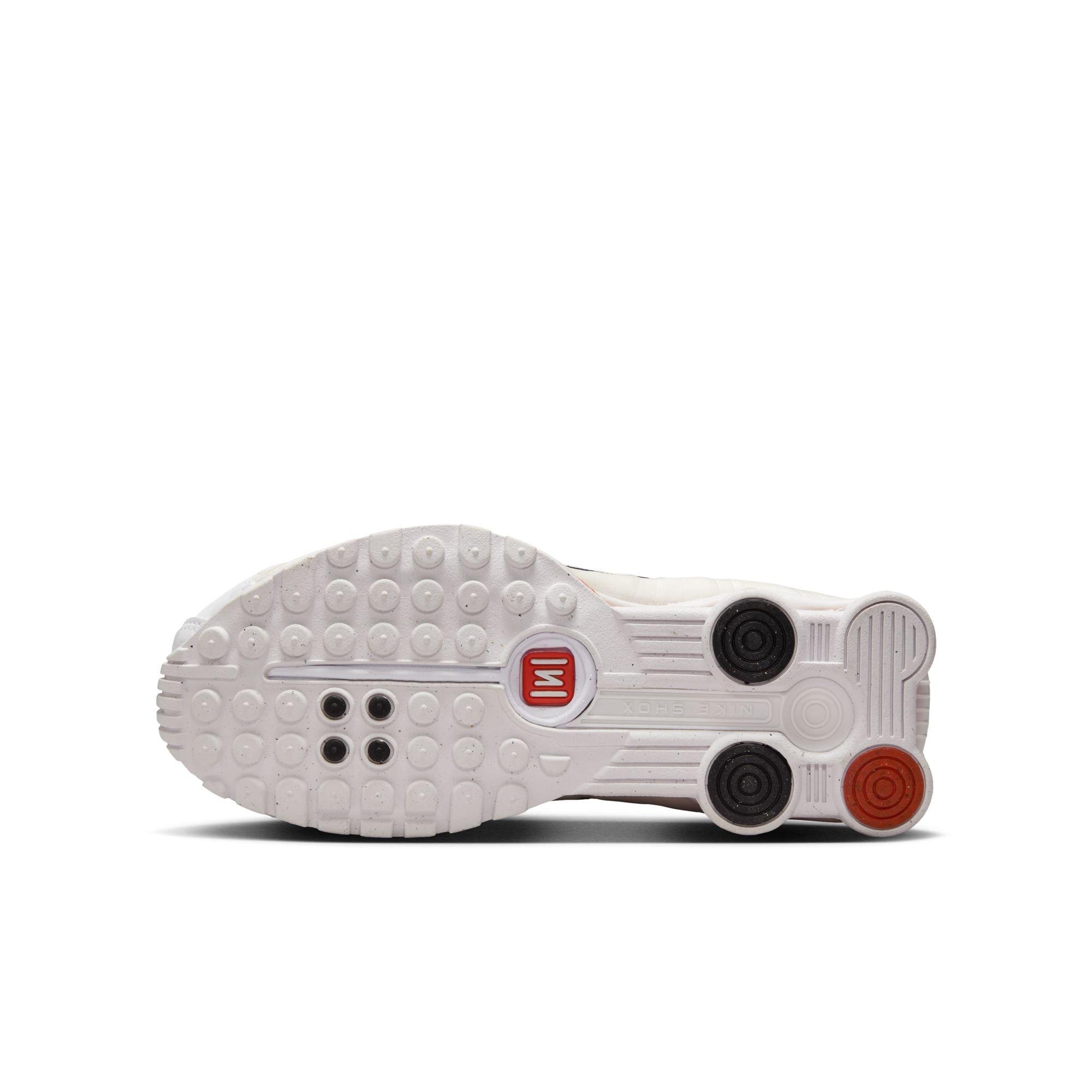 Nike Shox R4 Grade School Girls' "White/Phantom/Picante Red" Shoe