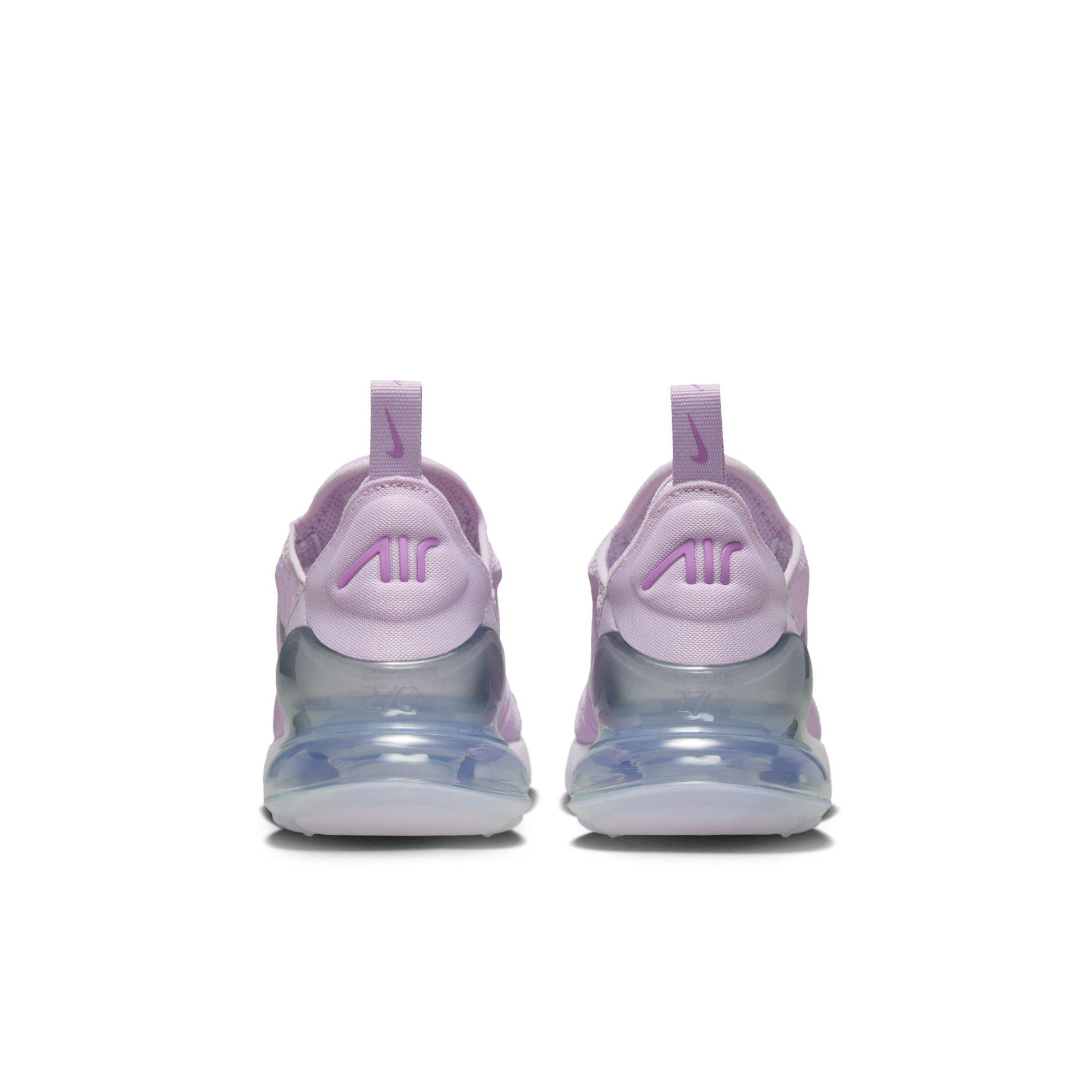 Nike Air Max 270 Grade School Girls' "Doll/Metallic Silver/Rush Fuchsia/White" Shoe​