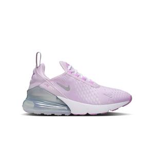 Nike Air Max 270 "Doll/Metallic Silver/Rush Fuchsia/White" Grade School Girls' Shoe