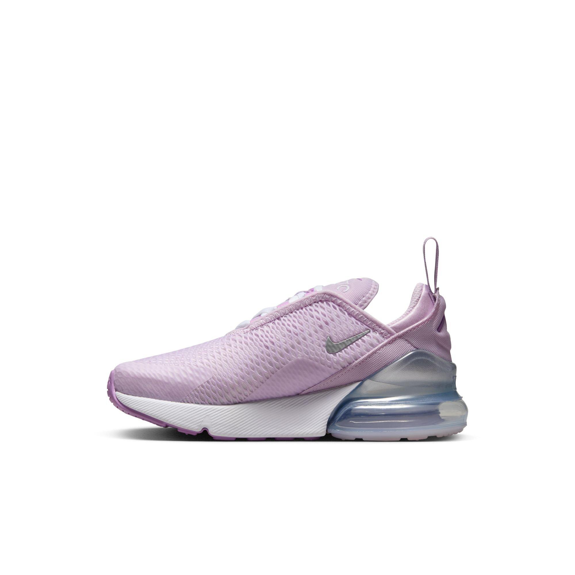 Nike Air Max 270 "Doll/Metallic Silver/Rush Fuchsia/White" Preschool Girls' Shoe