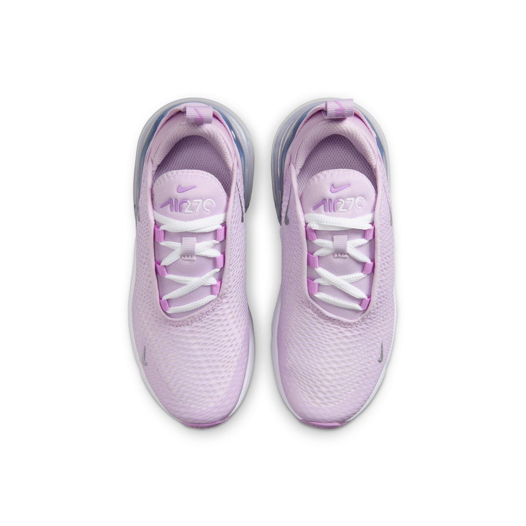 Nike Air Max 270 "Doll/Metallic Silver/Rush Fuchsia/White" Preschool Girls' Shoe