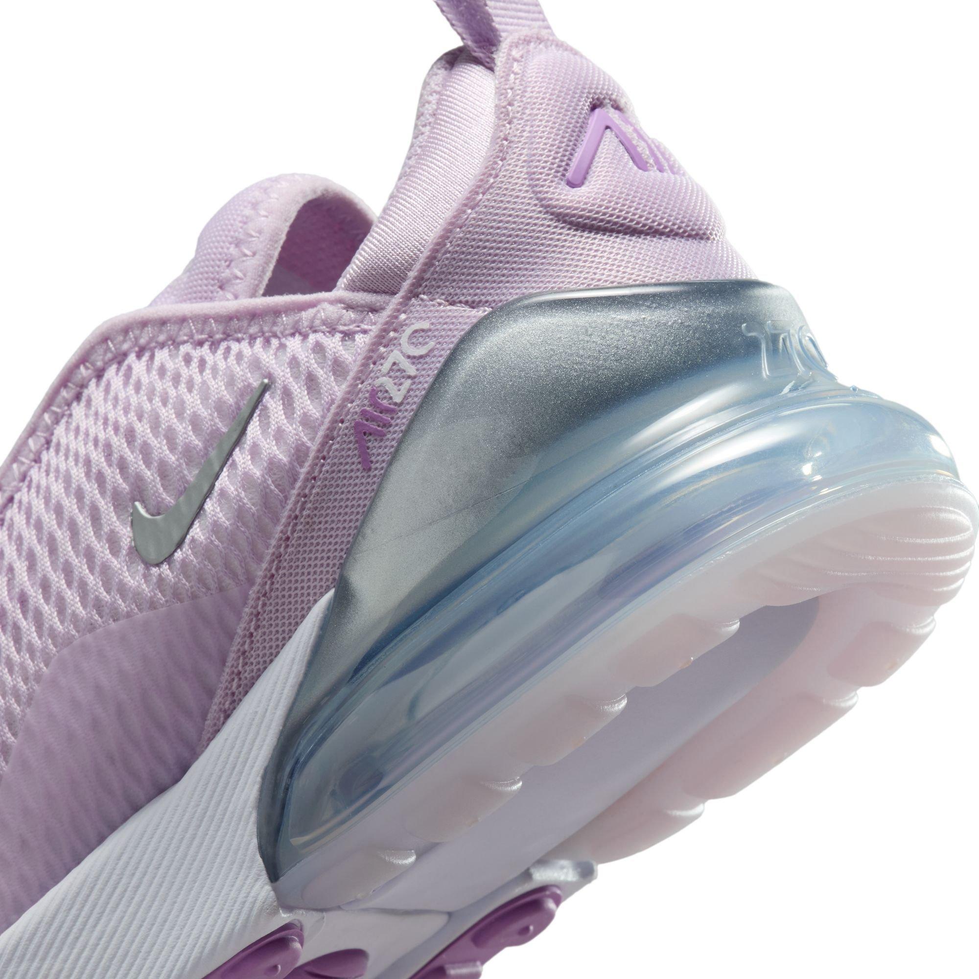 Nike Air Max 270 "Doll/Metallic Silver/Rush Fuchsia/White" Preschool Girls' Shoe