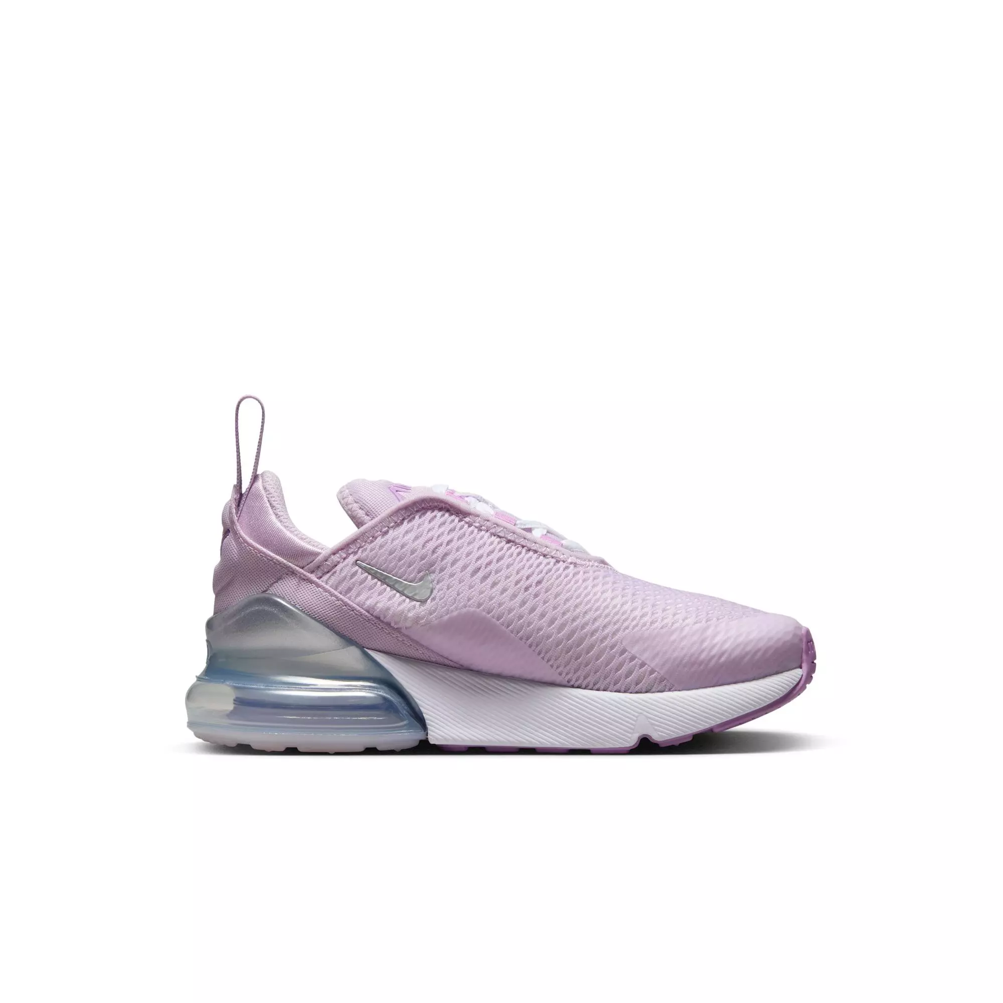 Nike Air Max 270 "Doll/Metallic Silver/Rush Fuchsia/White" Preschool Girls' Shoe - GREY/LILAC