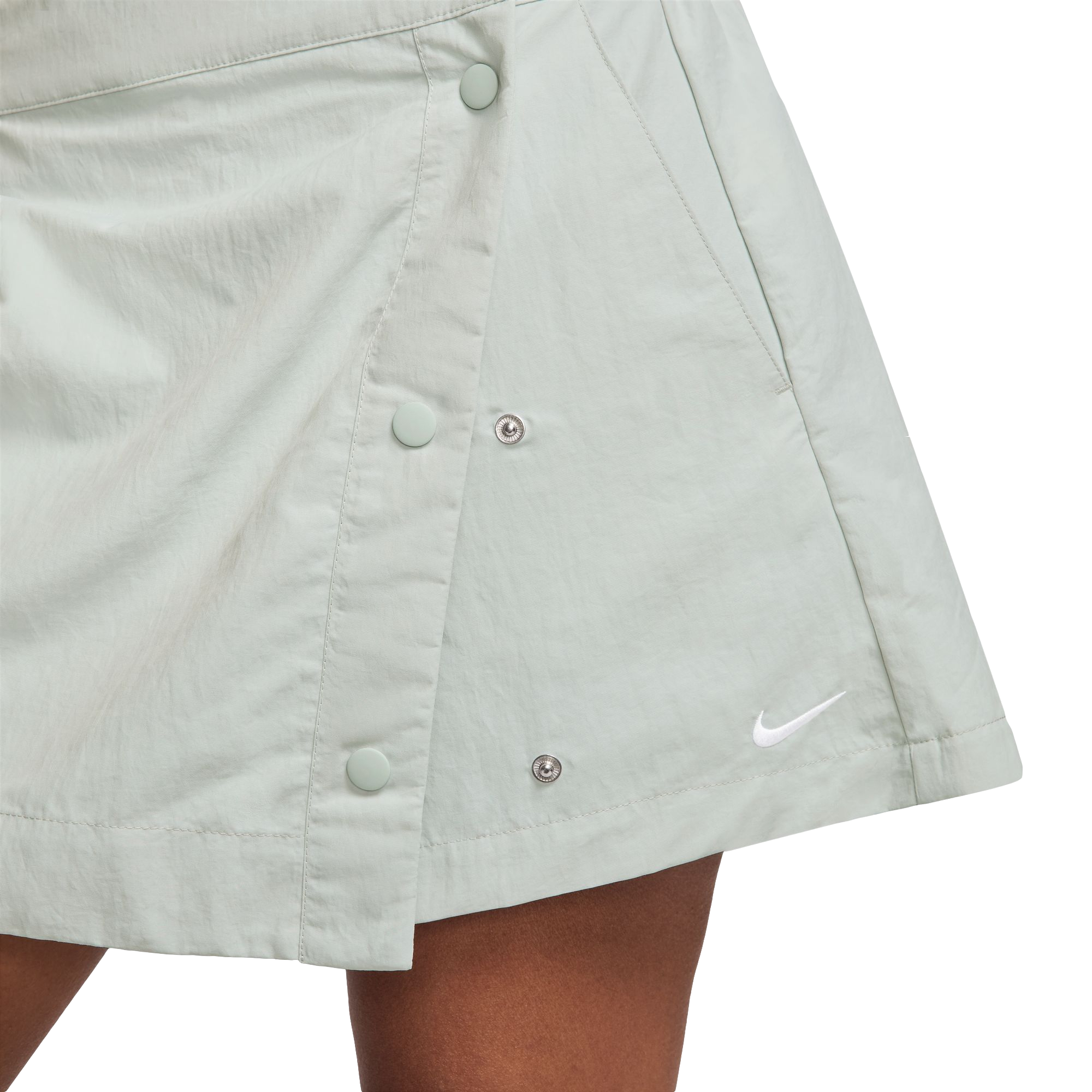 Nike Women's Sportswear Essential Woven Skort - Silver - SILVER Thumbnail View 4