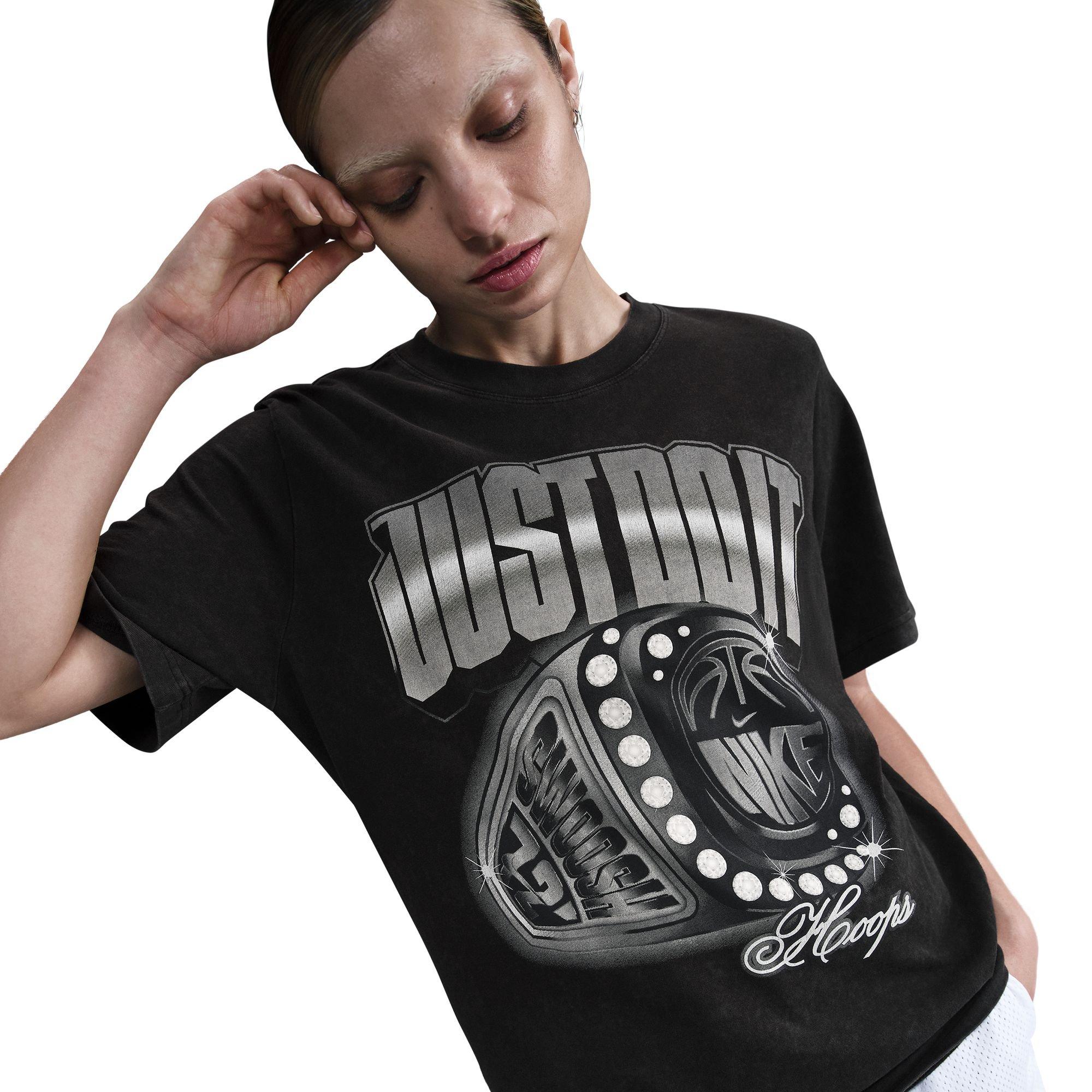 Nike Women's Basketball Tee - BLACK Thumbnail View 3