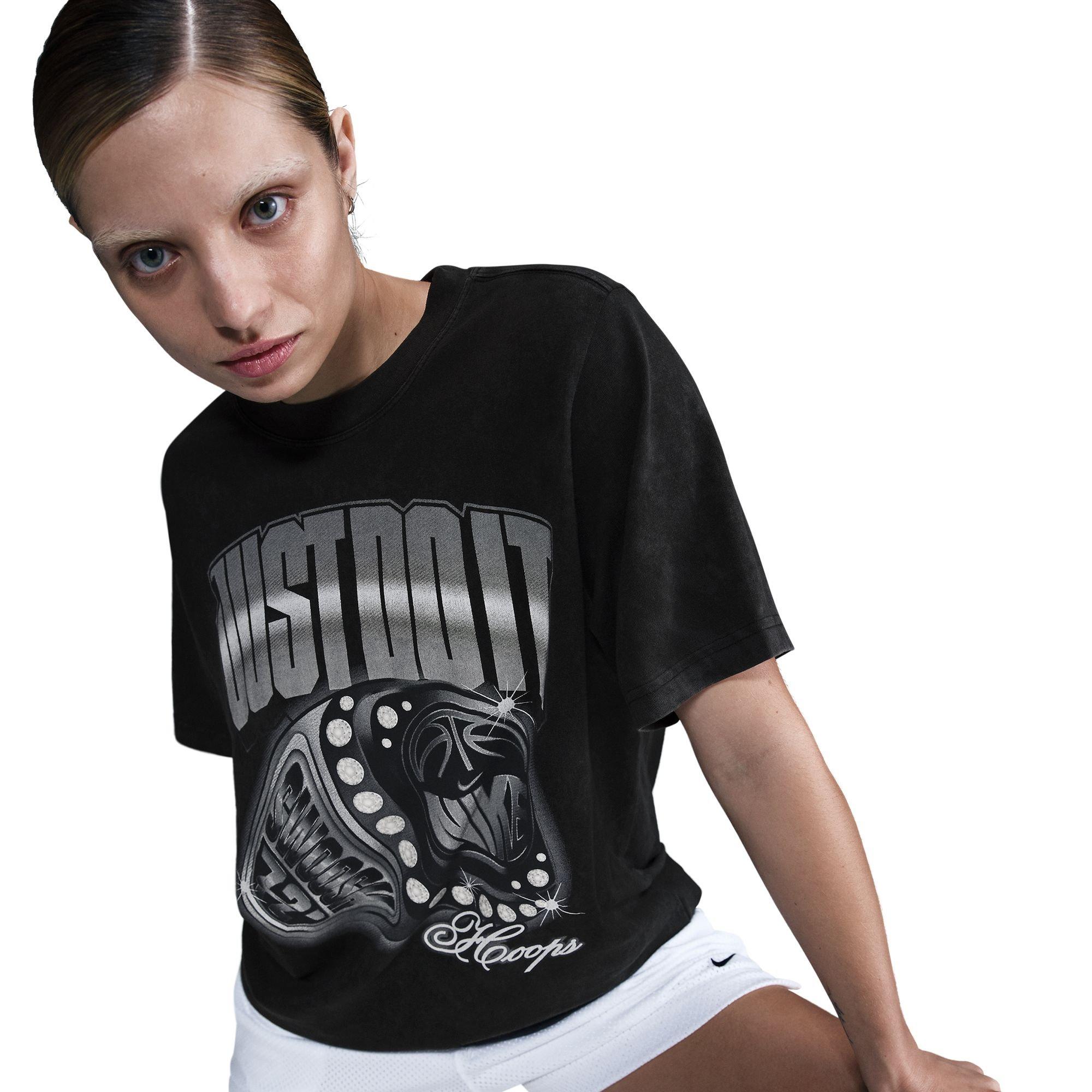 Nike Women's Basketball Tee - BLACK Thumbnail View 5
