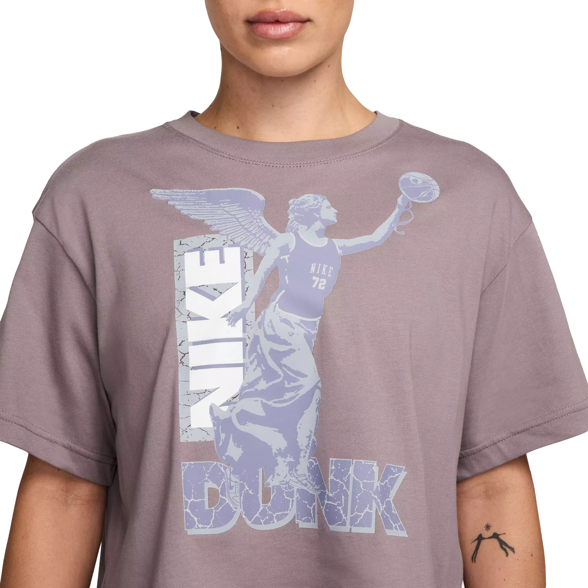 Nike Women's Swoosh Fly Tee - BROWN