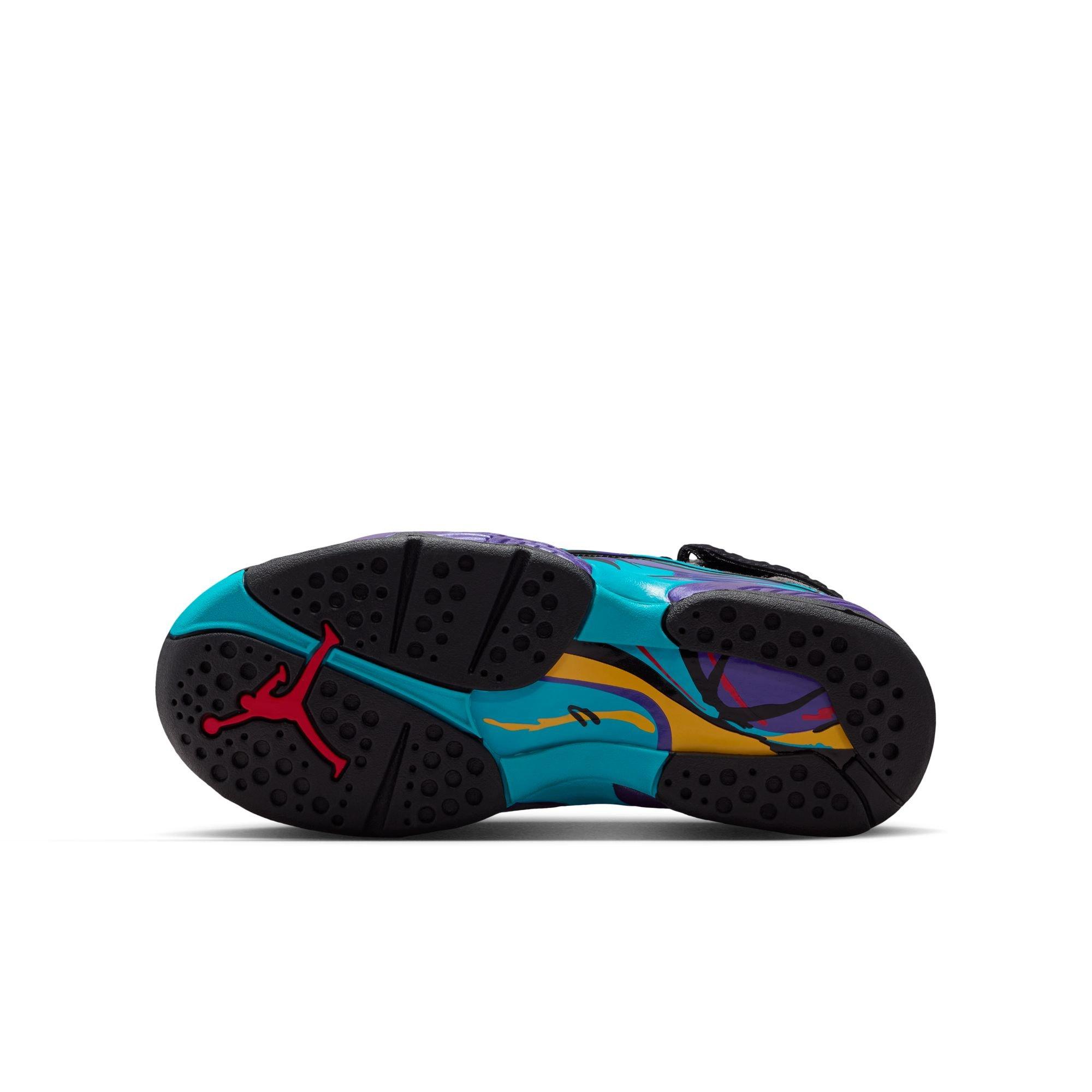 Jordan 8 Retro "Aqua" Grade School Kids' Shoe