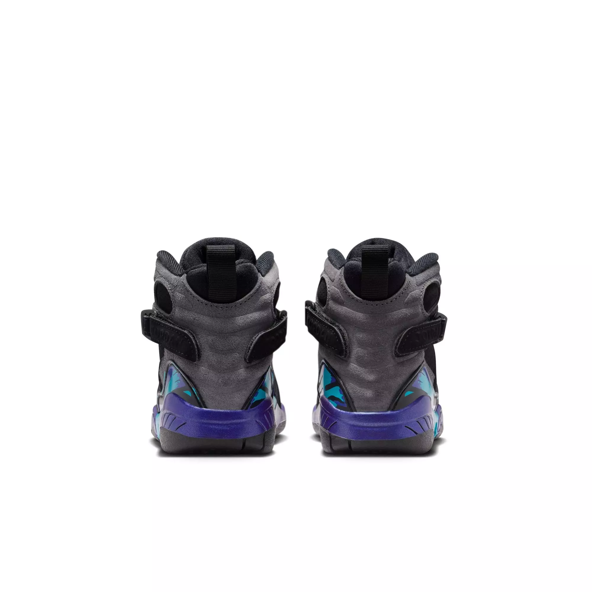 Jordan 8 Retro "Aqua" Preschool Kids' Shoe - BLACK/AQUA