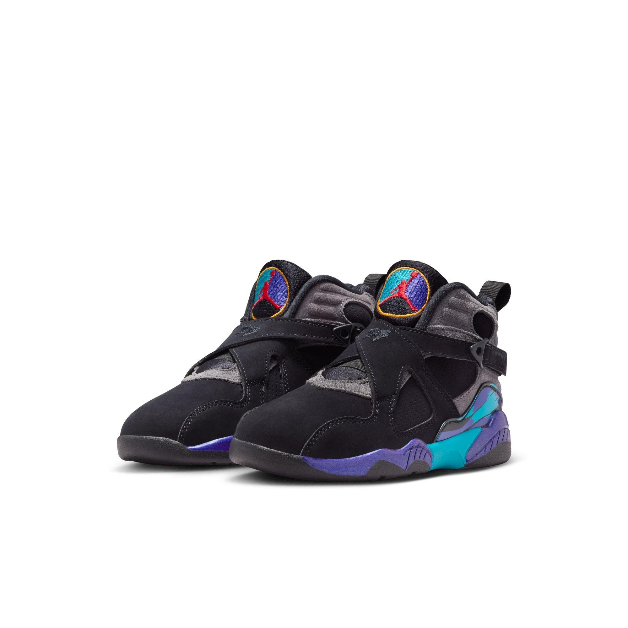 Jordan 8 Retro "Aqua" Preschool Kids' Shoe