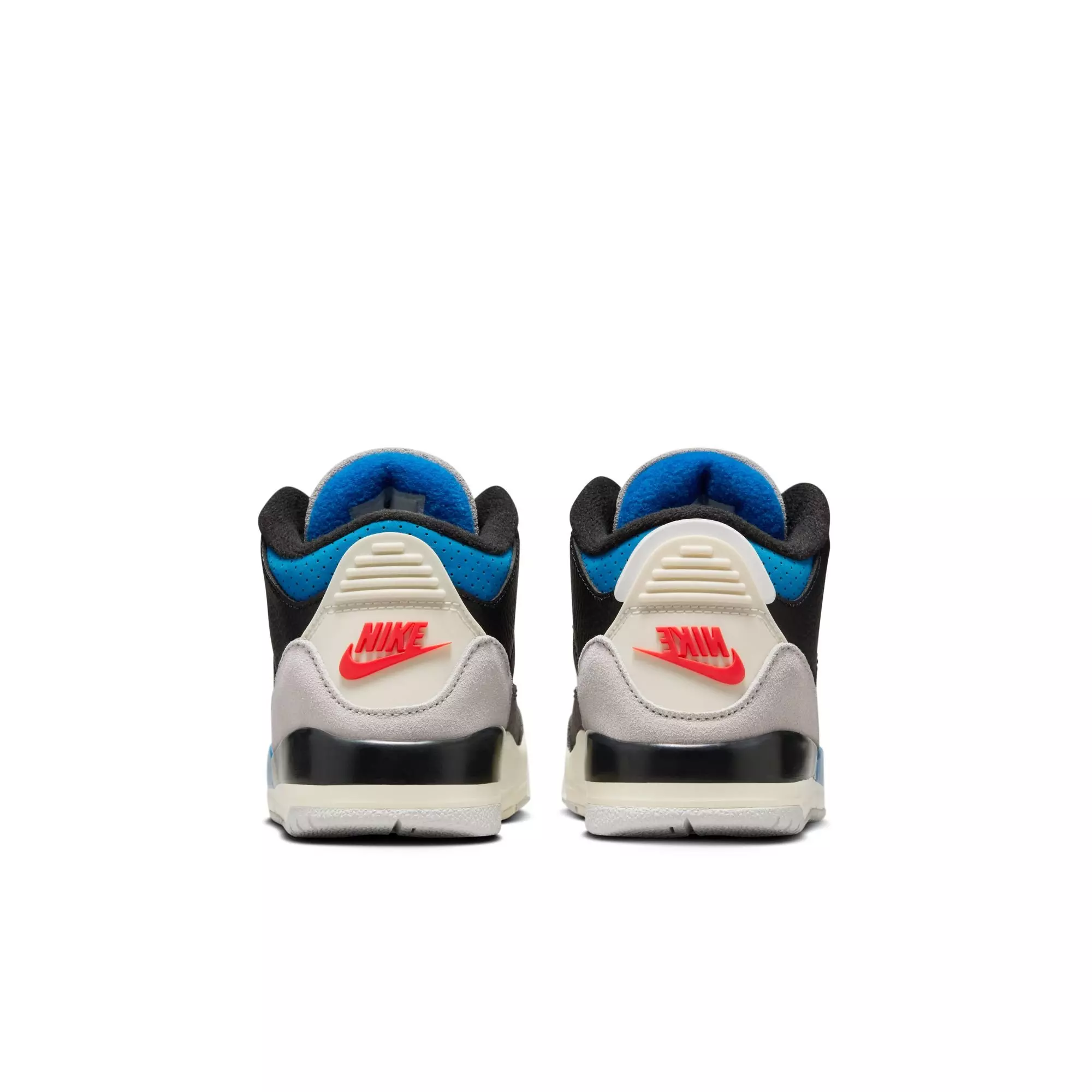 Jordan 3 Retro "Rare Air" Preschool Kids' Shoe - BLACK/CHILE RED/NEUTRAL GREY