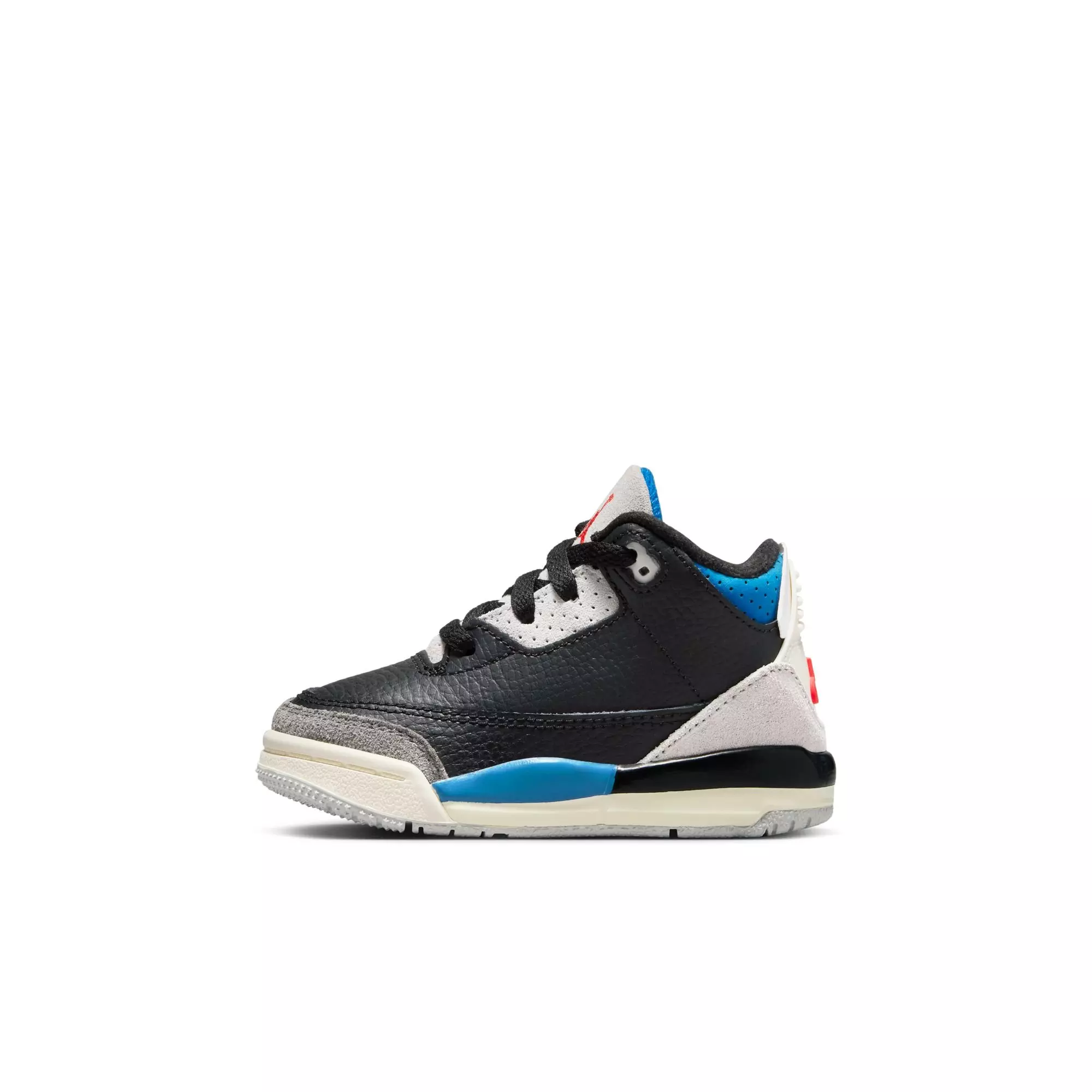 Jordan 3 Retro "Rare Air" Toddler Kids' Shoe - BLACK/CHILE RED/NEUTRAL GREY