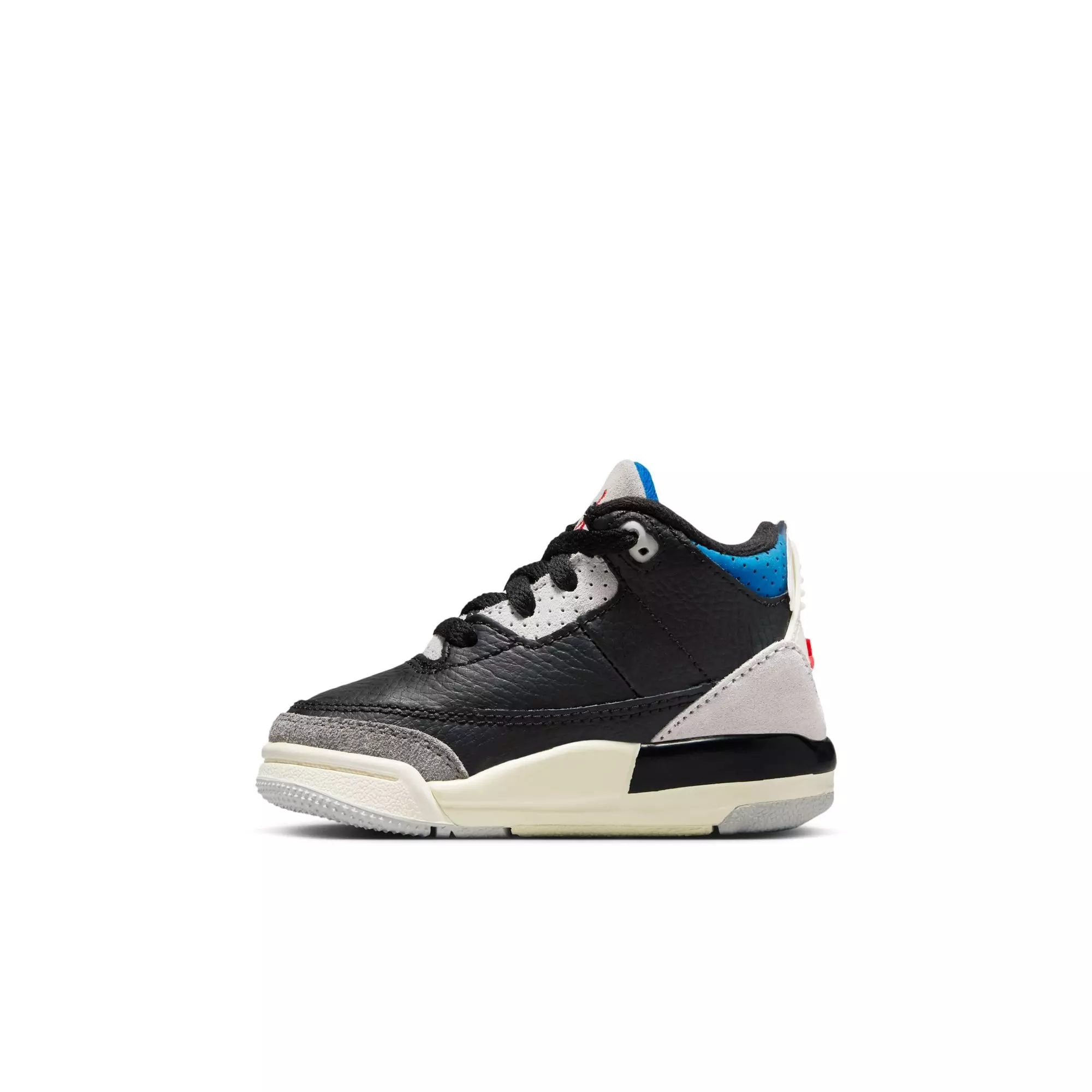 Jordan 3 Retro "Rare Air" Toddler Kids' Shoe - BLACK/CHILE RED/NEUTRAL GREY