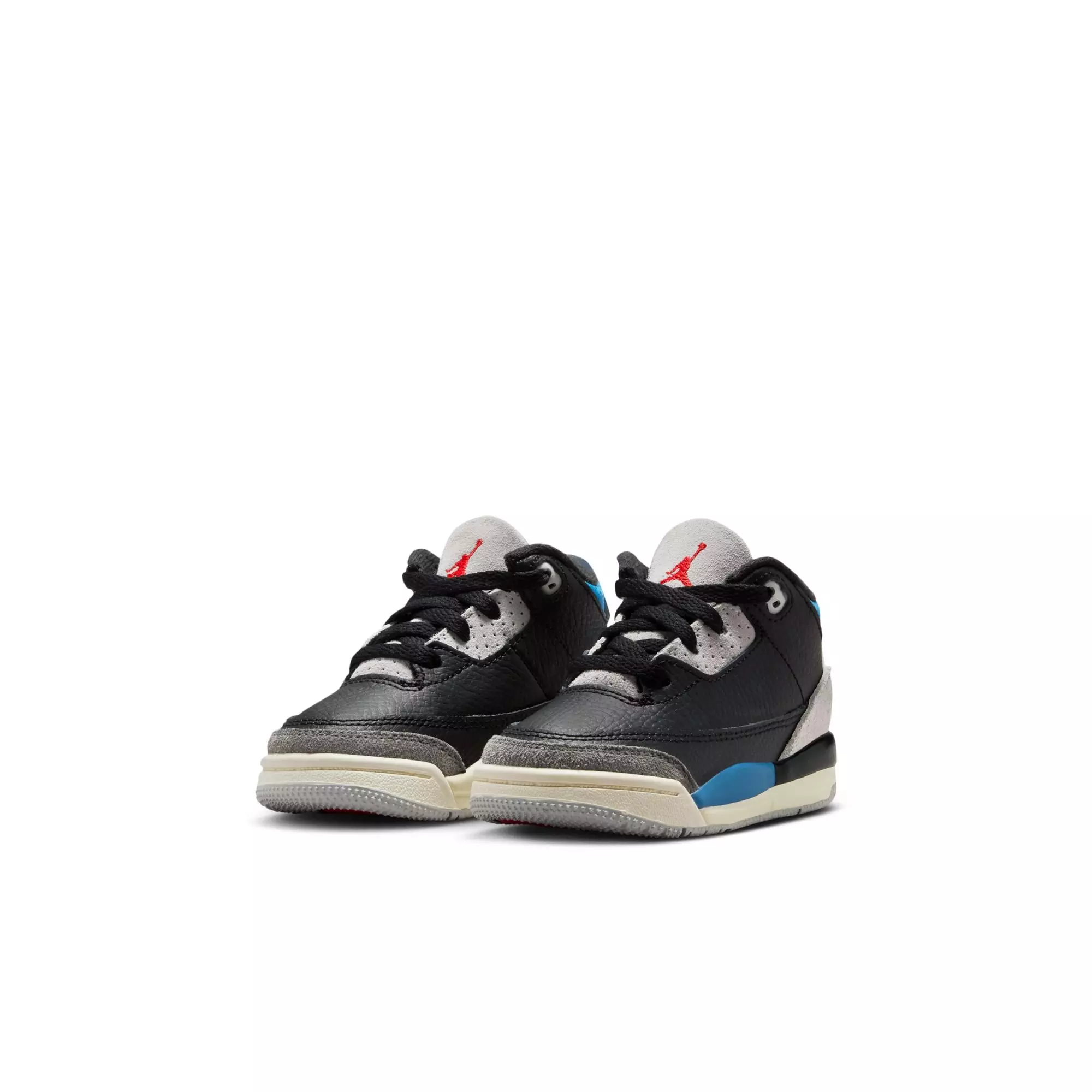 Jordan 3 Retro "Rare Air" Toddler Kids' Shoe - BLACK/CHILE RED/NEUTRAL GREY