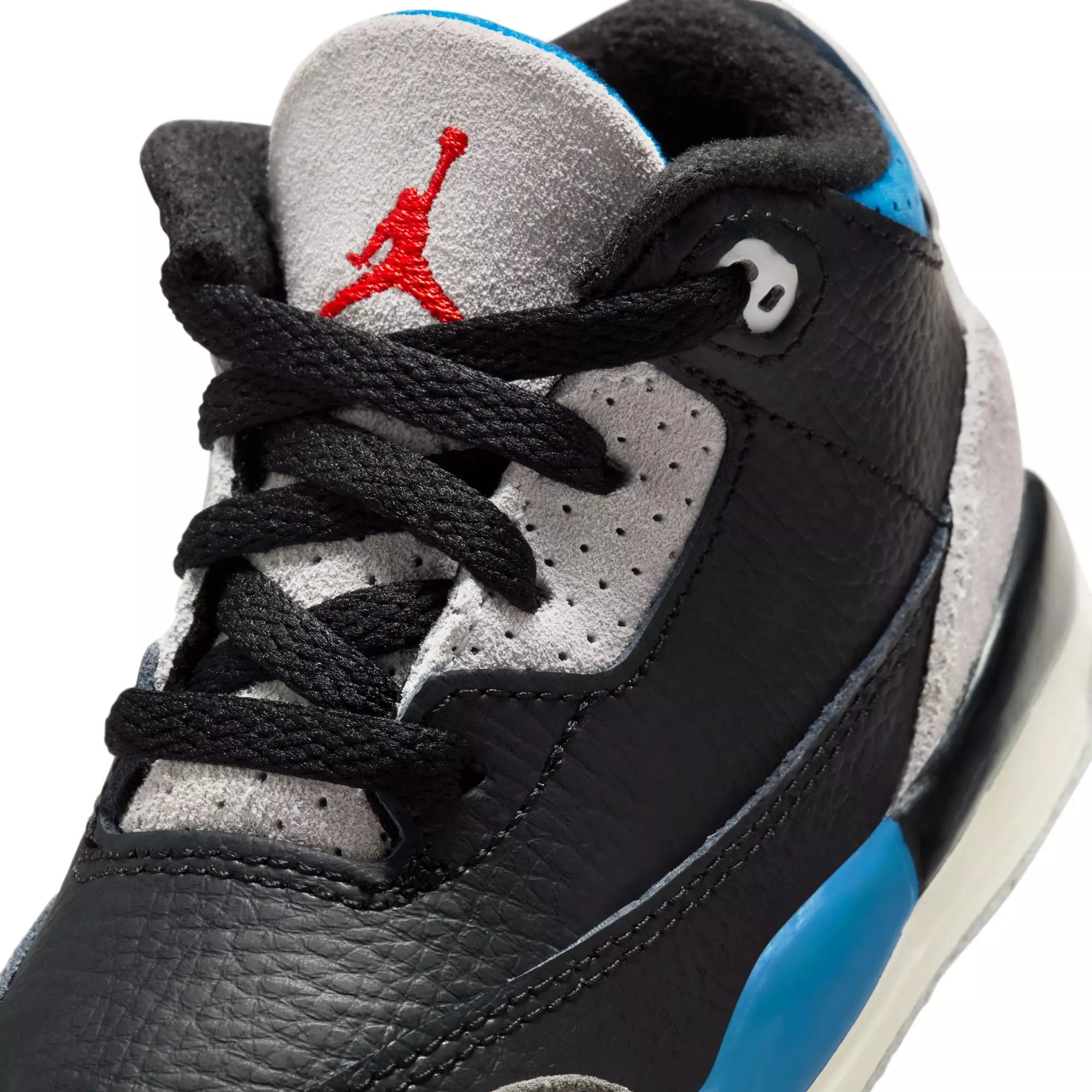 Jordan 3 Retro "Rare Air" Toddler Kids' Shoe - BLACK/CHILE RED/NEUTRAL GREY