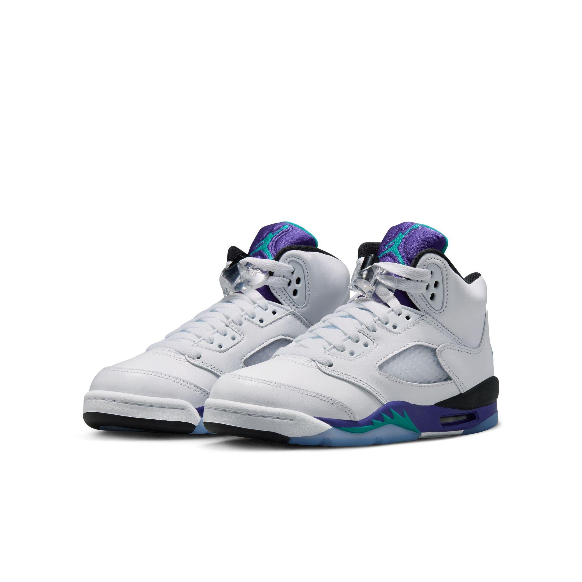 Jordan 5 Retro "Grape" Grade School Kids' Shoe