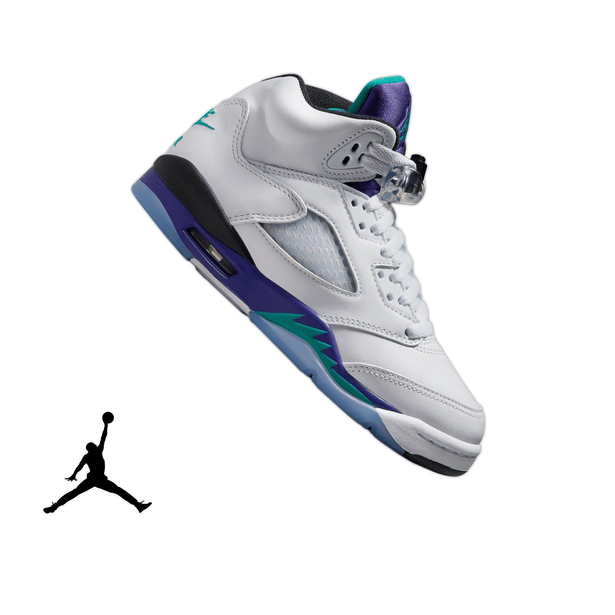 Jordan 5 Retro "Grape" Grade School Kids' Shoe