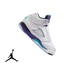 Jordan 5 Retro "Grape" Grade School Kids' Shoe