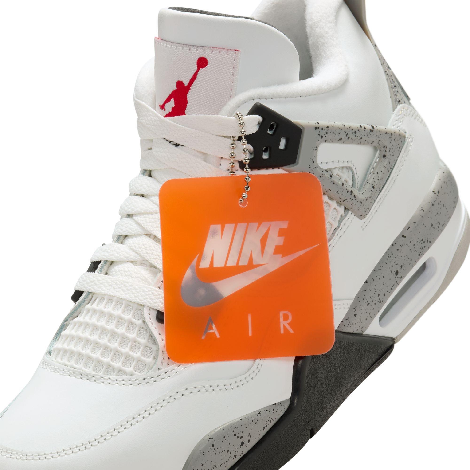 Jordan 4 Retro "White Cement" Grade School Kids' Shoe