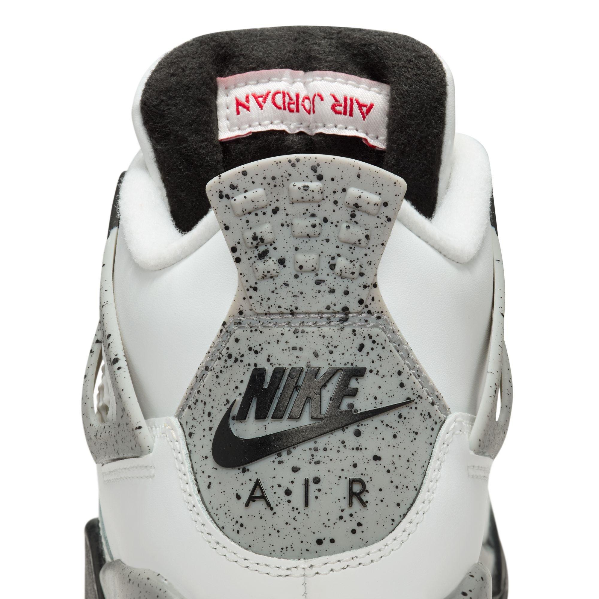 Jordan 4 Retro "White Cement" Grade School Kids' Shoe
