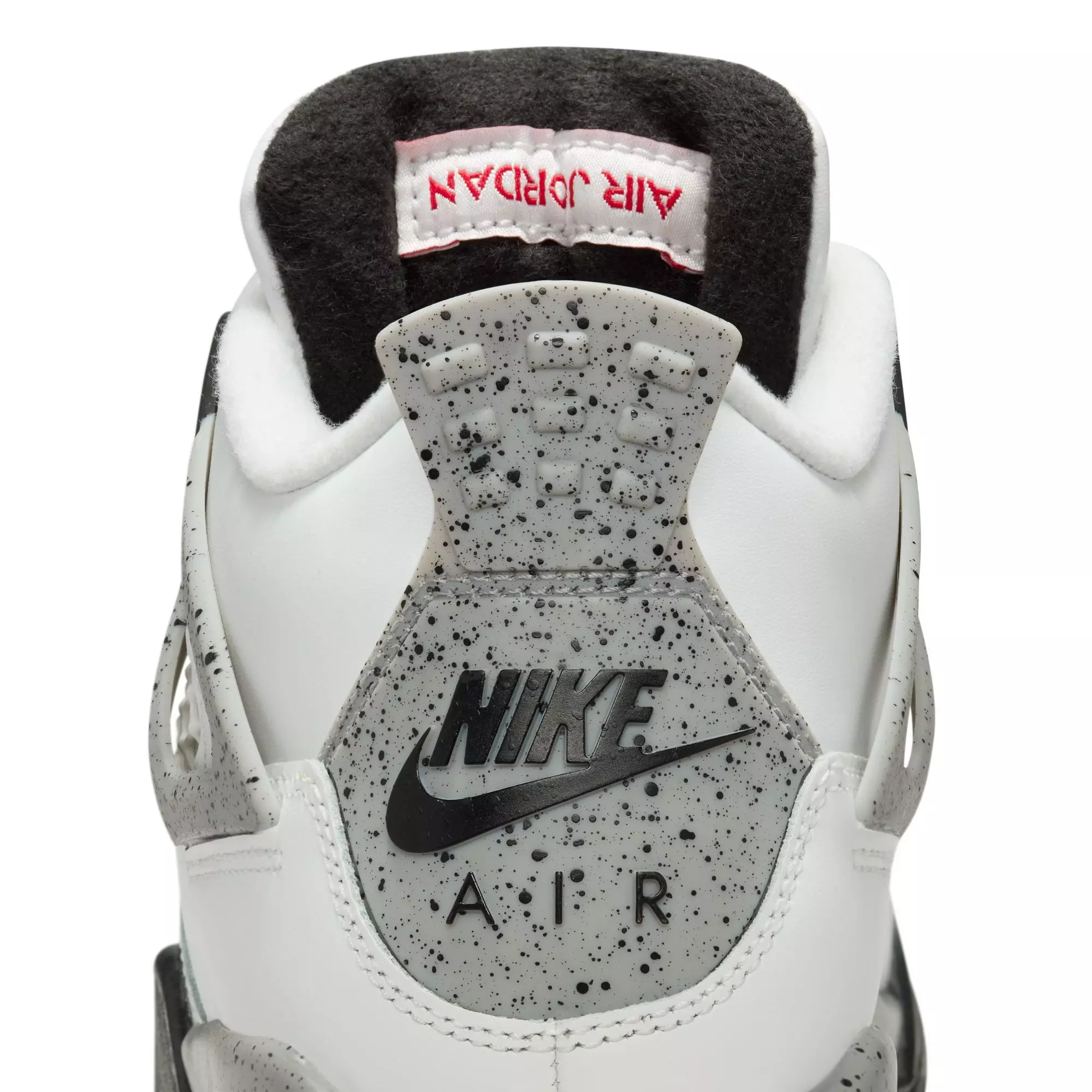 Jordan 4 Retro "White Cement" Grade School Kids' Shoe - SUMMIT WHITE/FIRE RED/CEMENT GREY