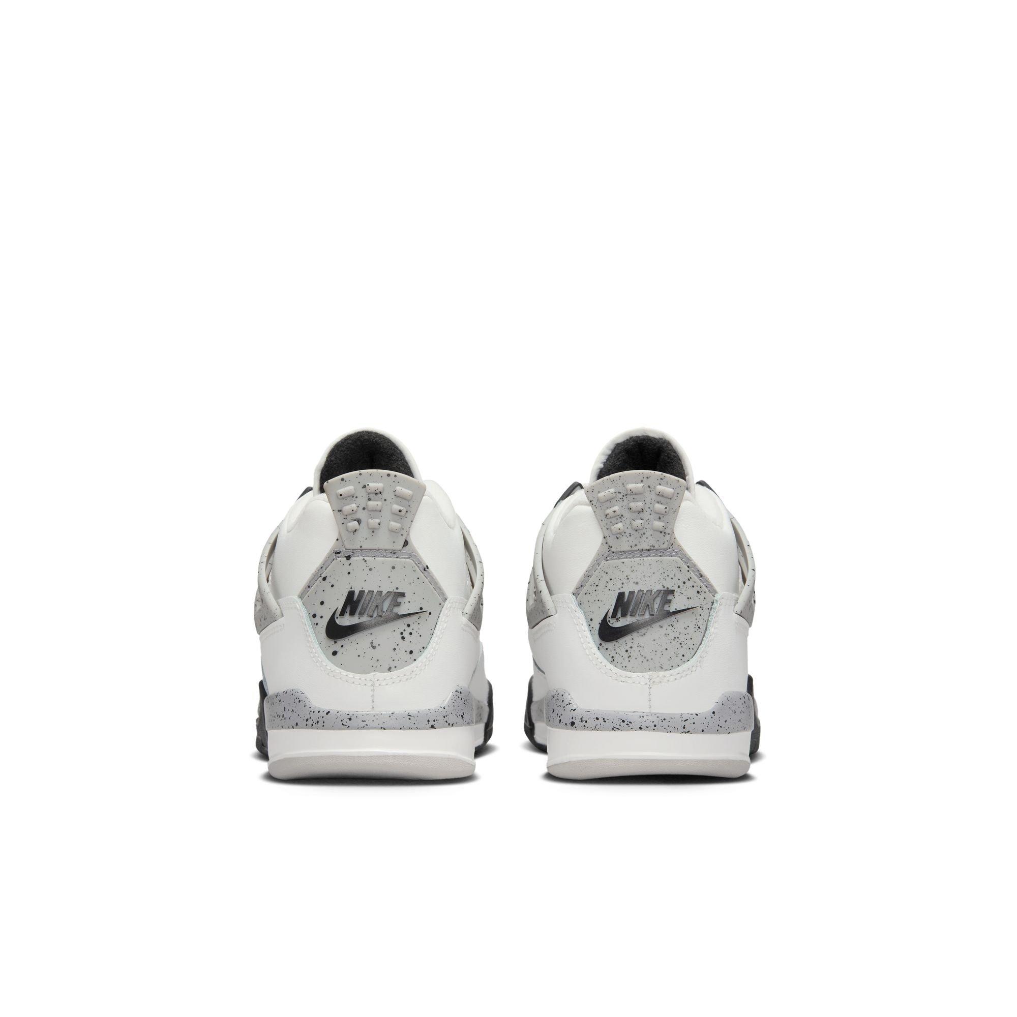 Jordan 4 Retro "White Cement" Preschool Kids' Shoe