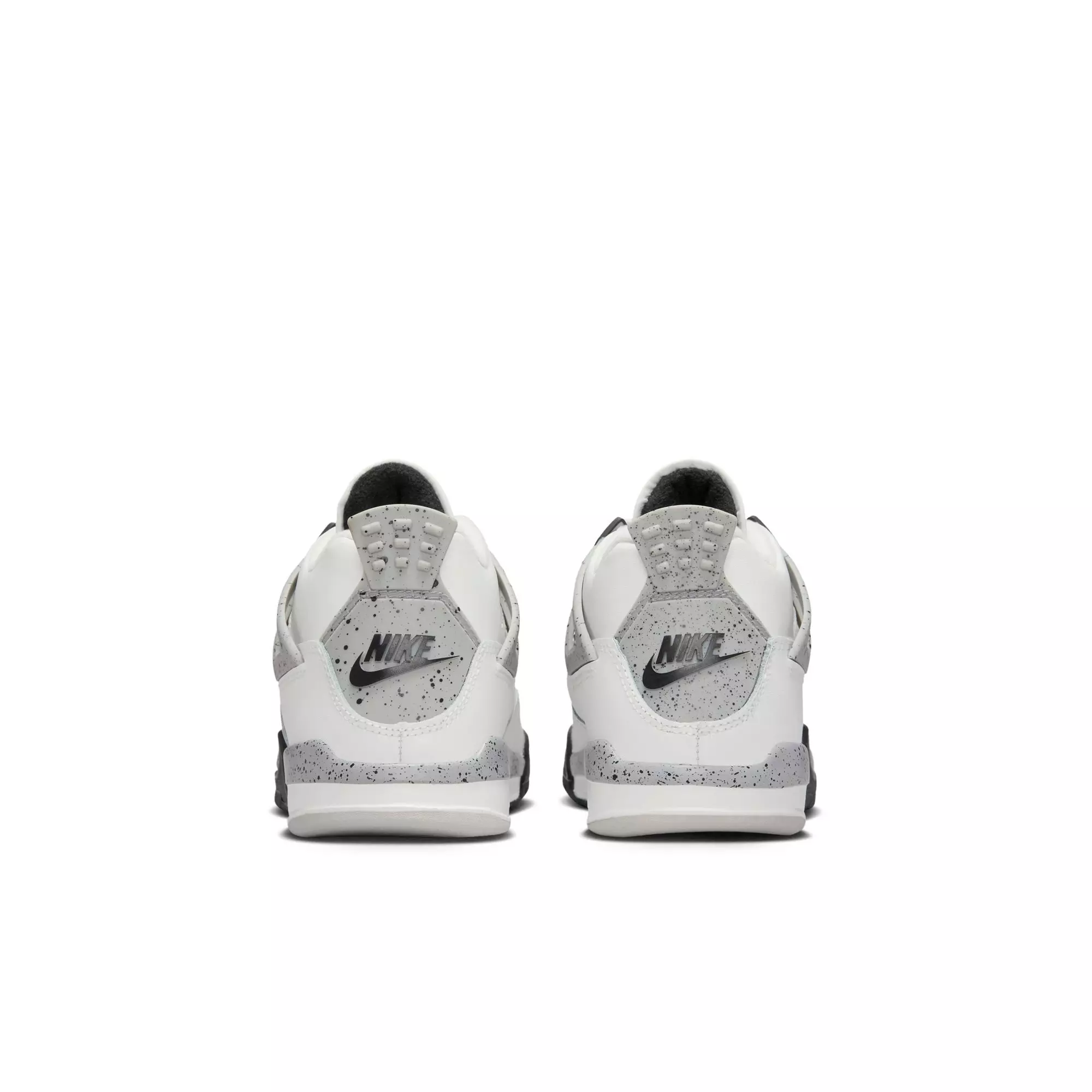 Jordan 4 Retro "White Cement" Preschool Kids' Shoe - SUMMIT WHITE/FIRE RED/CEMENT GREY