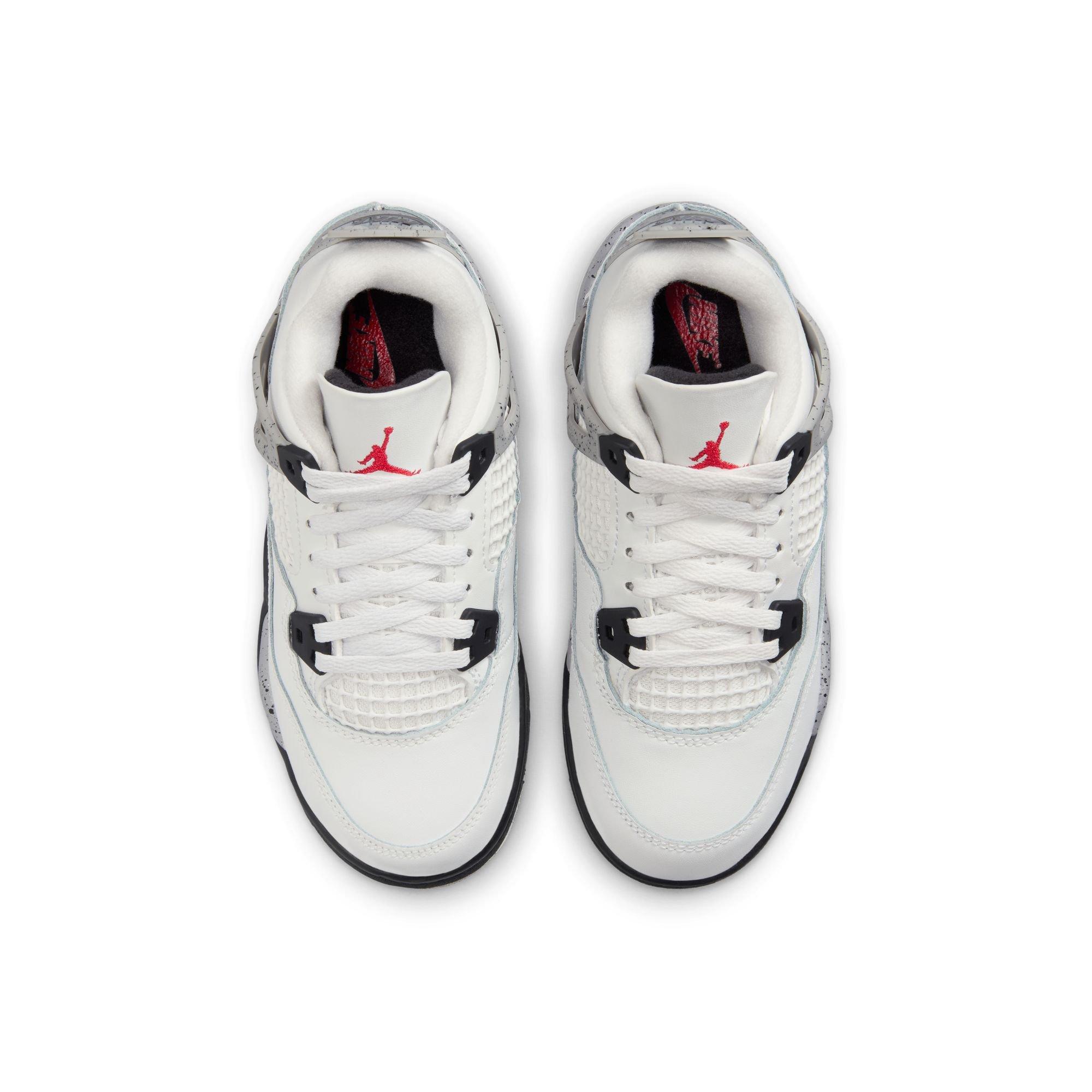 Jordan 4 Retro "White Cement" Preschool Kids' Shoe