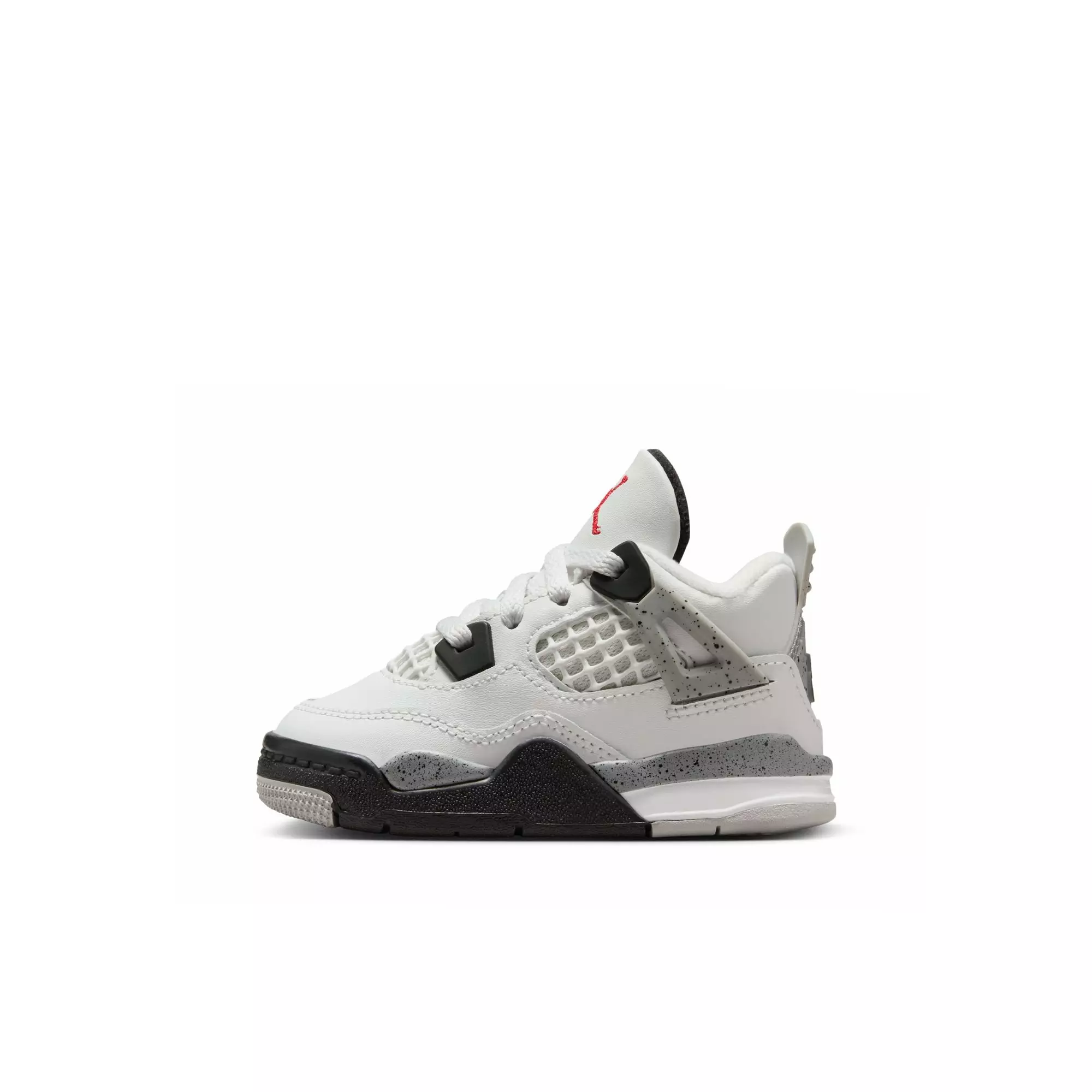 Jordan 4 Retro "White Cement" Toddler Kids' Shoe - SUMMIT WHITE/FIRE RED/CEMENT GREY