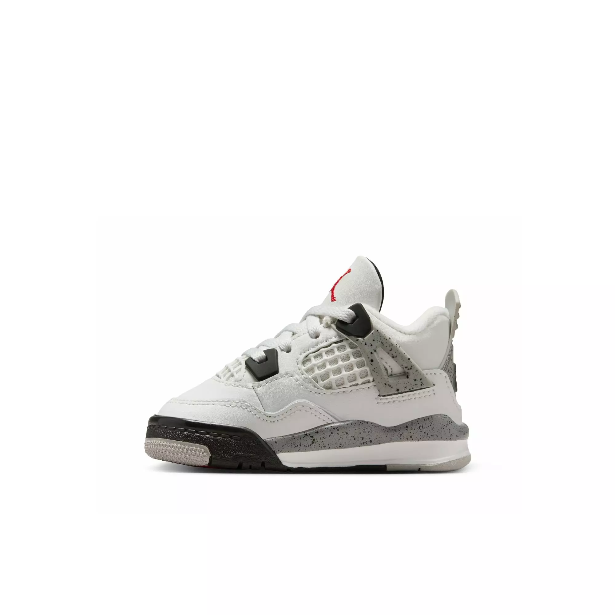 Jordan 4 Retro "White Cement" Toddler Kids' Shoe - SUMMIT WHITE/FIRE RED/CEMENT GREY