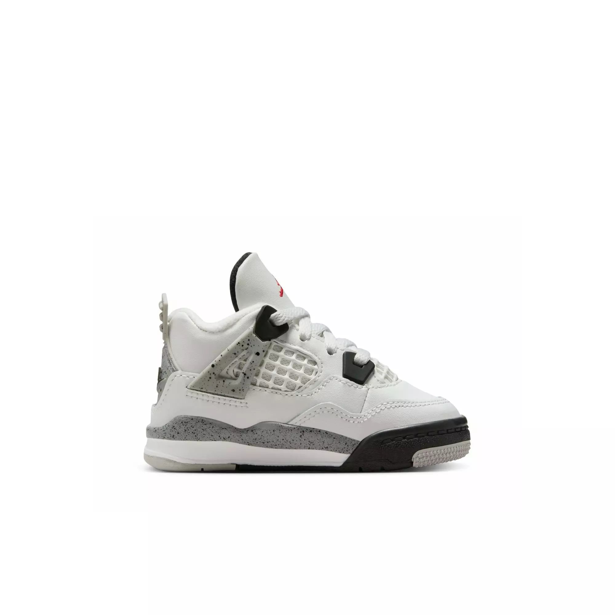Jordan 4 Retro "White Cement" Toddler Kids' Shoe - SUMMIT WHITE/FIRE RED/CEMENT GREY