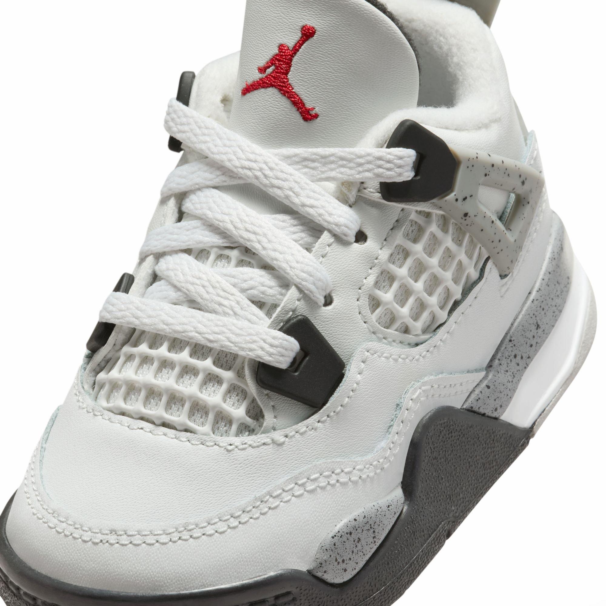 Jordan 4 Retro "White Cement" Toddler Kids' Shoe