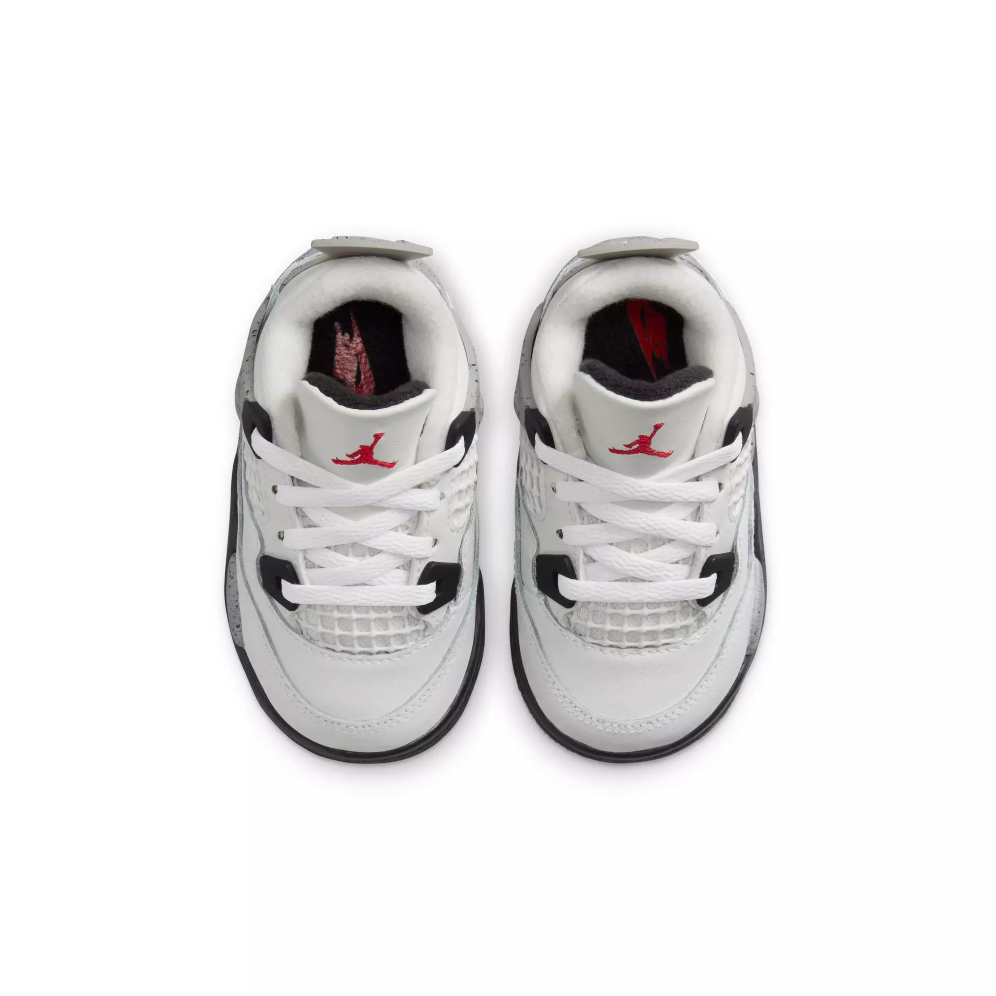Jordan 4 Retro "White Cement" Toddler Kids' Shoe - SUMMIT WHITE/FIRE RED/CEMENT GREY