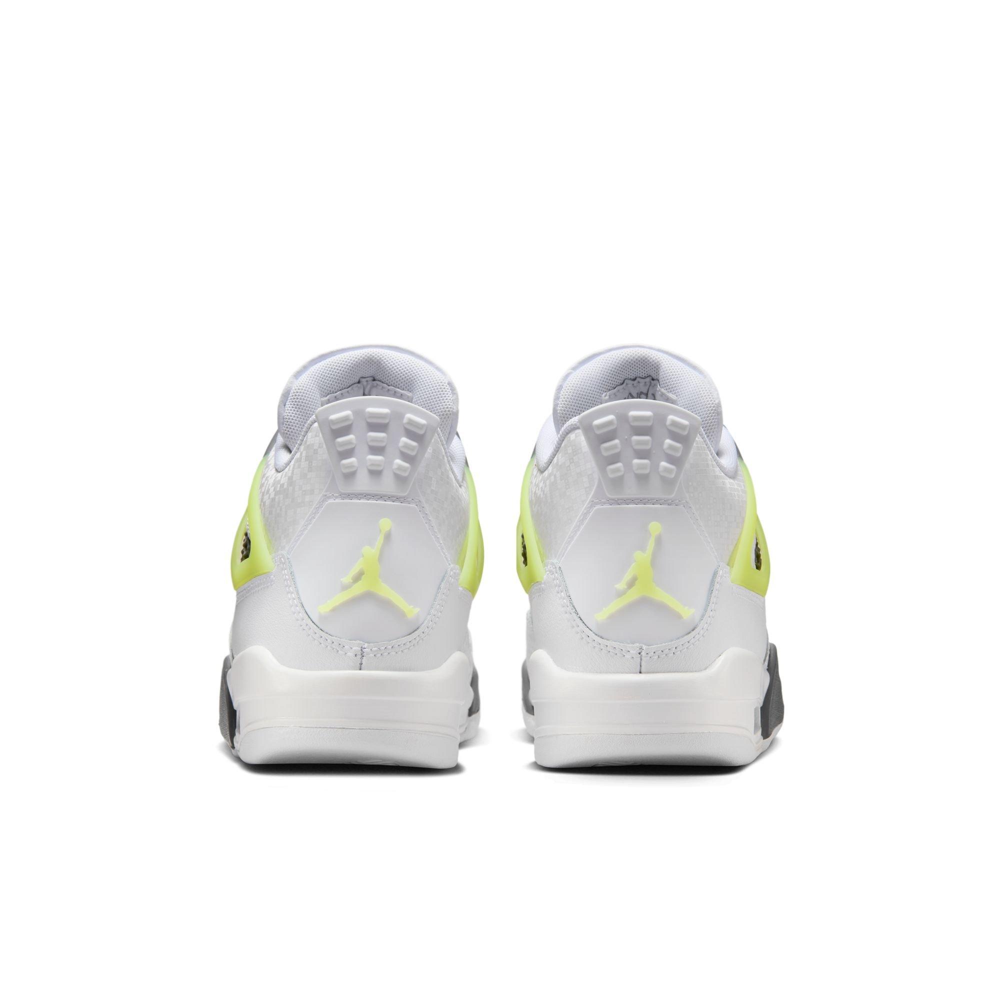 Jordan 4 Retro "Light Lemon Twist" Grade School Kids' Shoe