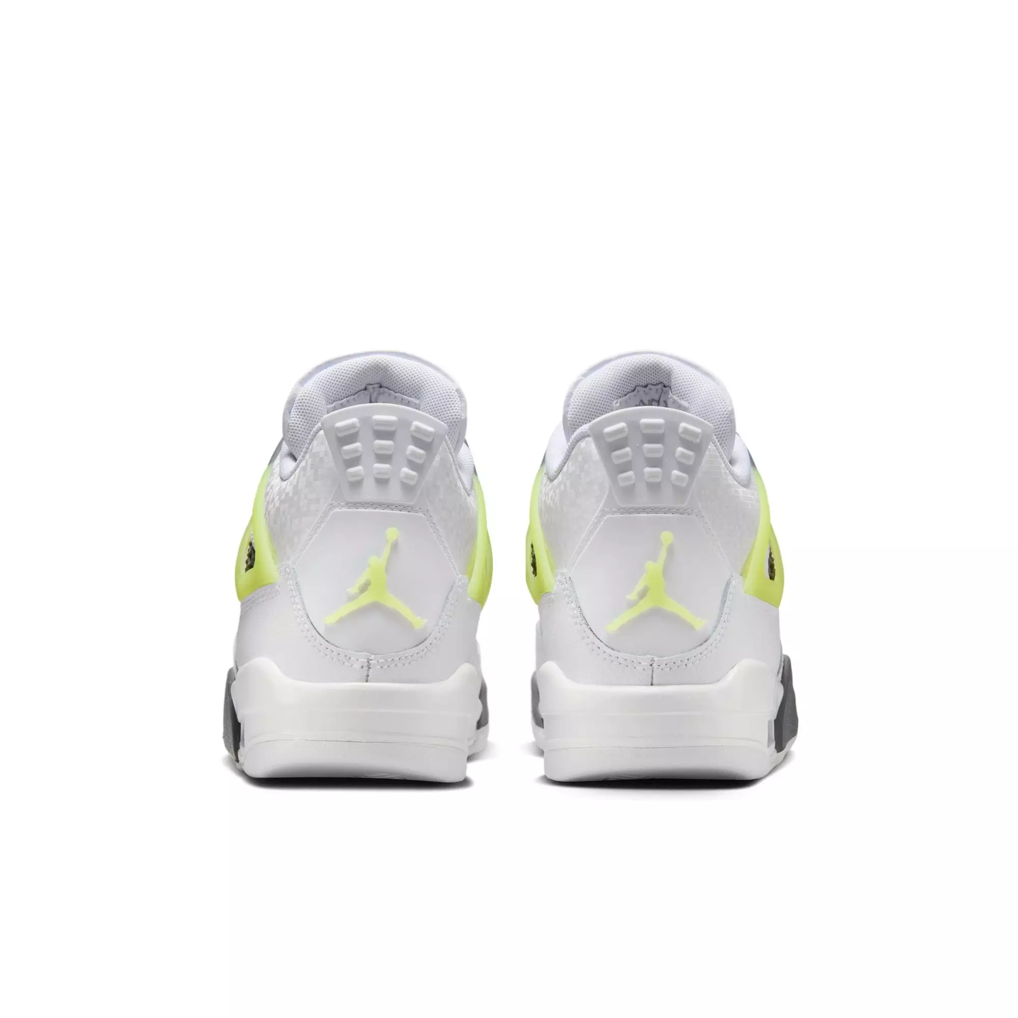 Jordan 4 Retro "Light Lemon Twist" Grade School Kids' Shoe - WHITE/LEMON TWIST/GRAPHITE
