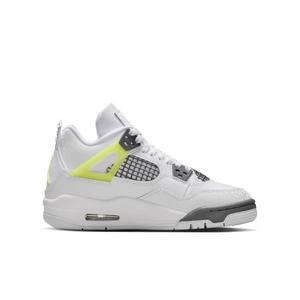 Jordan 4 Retro "Light Lemon Twist" Grade School Kids' Shoe