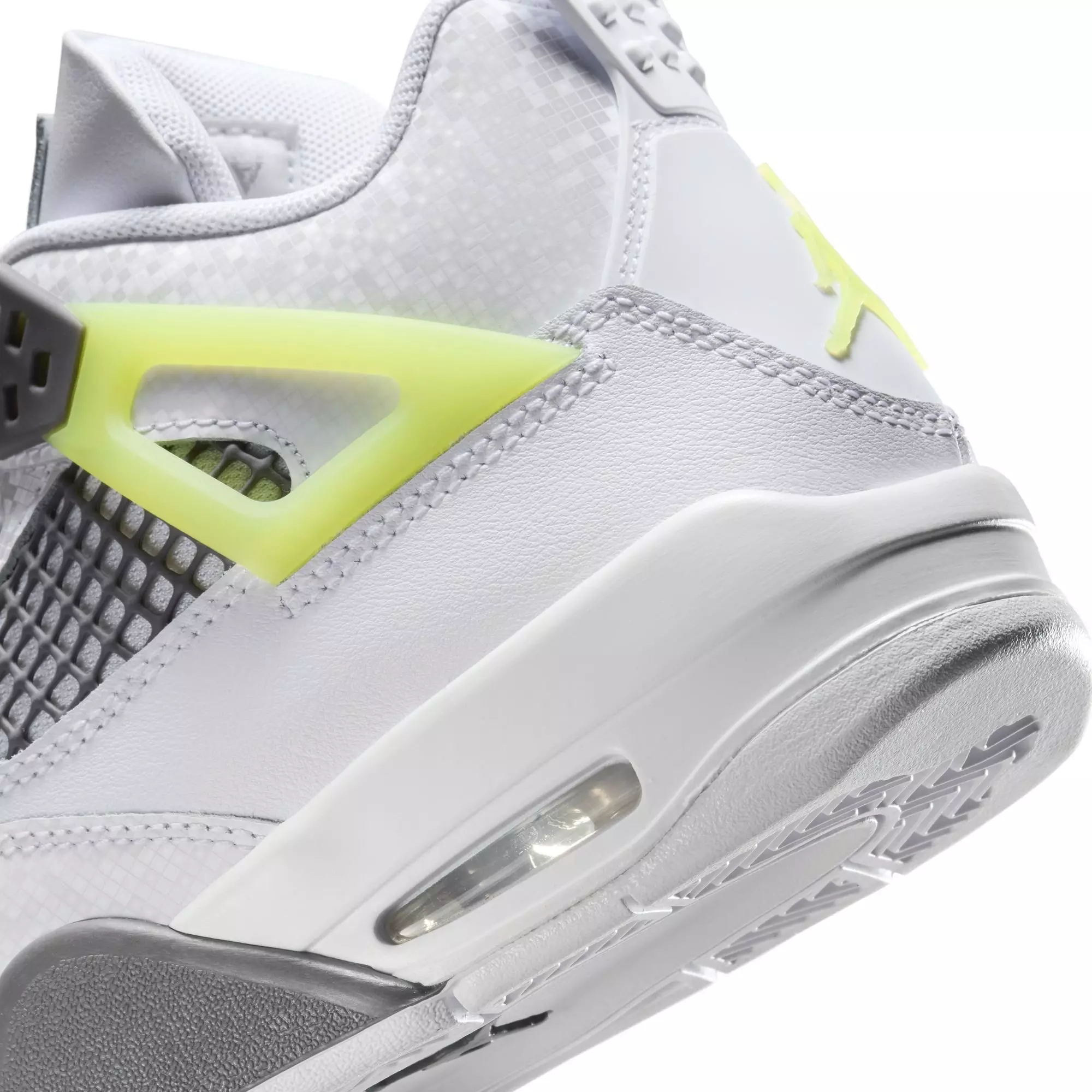 Jordan 4 Retro "Light Lemon Twist" Grade School Kids' Shoe - WHITE/LEMON TWIST/GRAPHITE