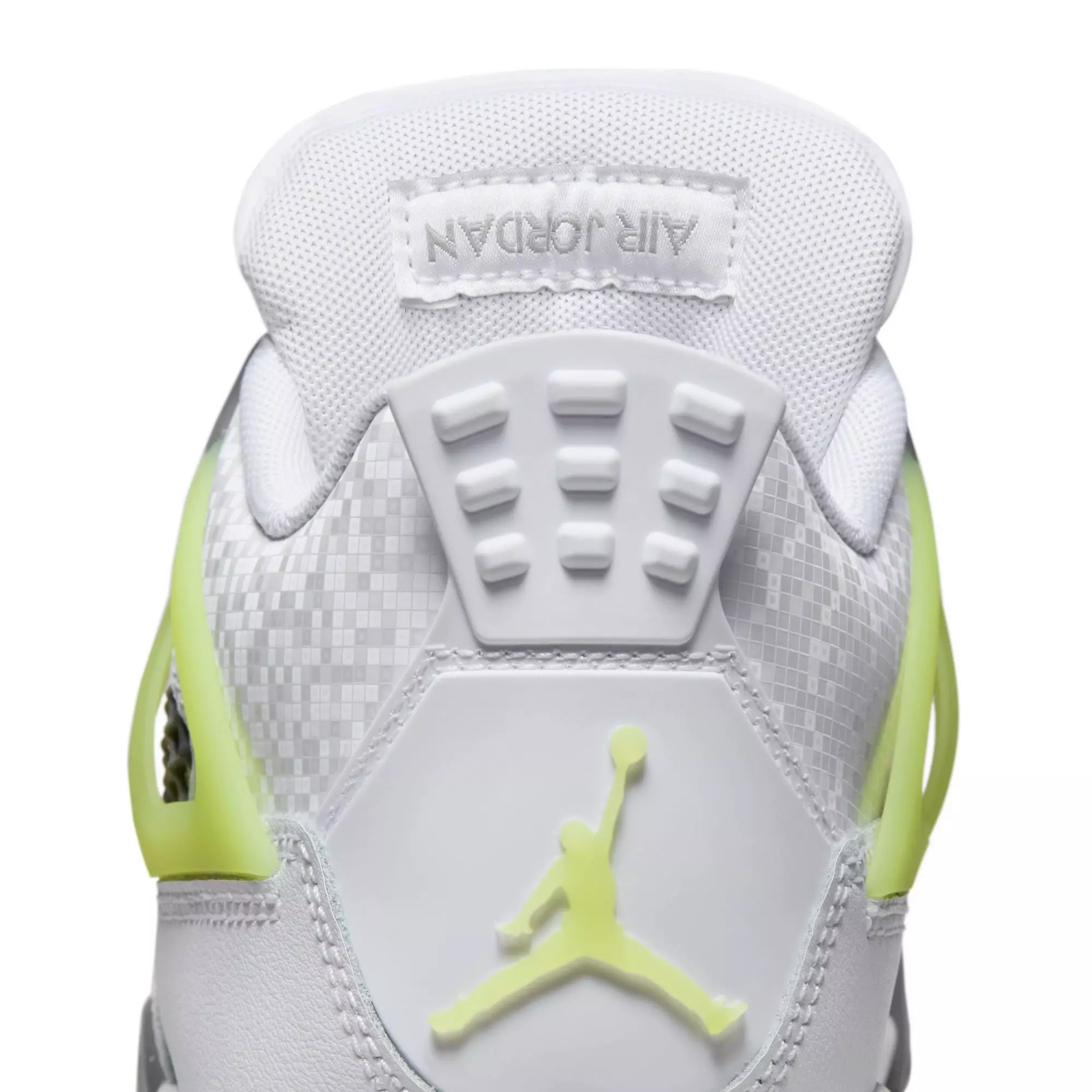 Jordan 4 Retro "Light Lemon Twist" Grade School Kids' Shoe - WHITE/LEMON TWIST/GRAPHITE