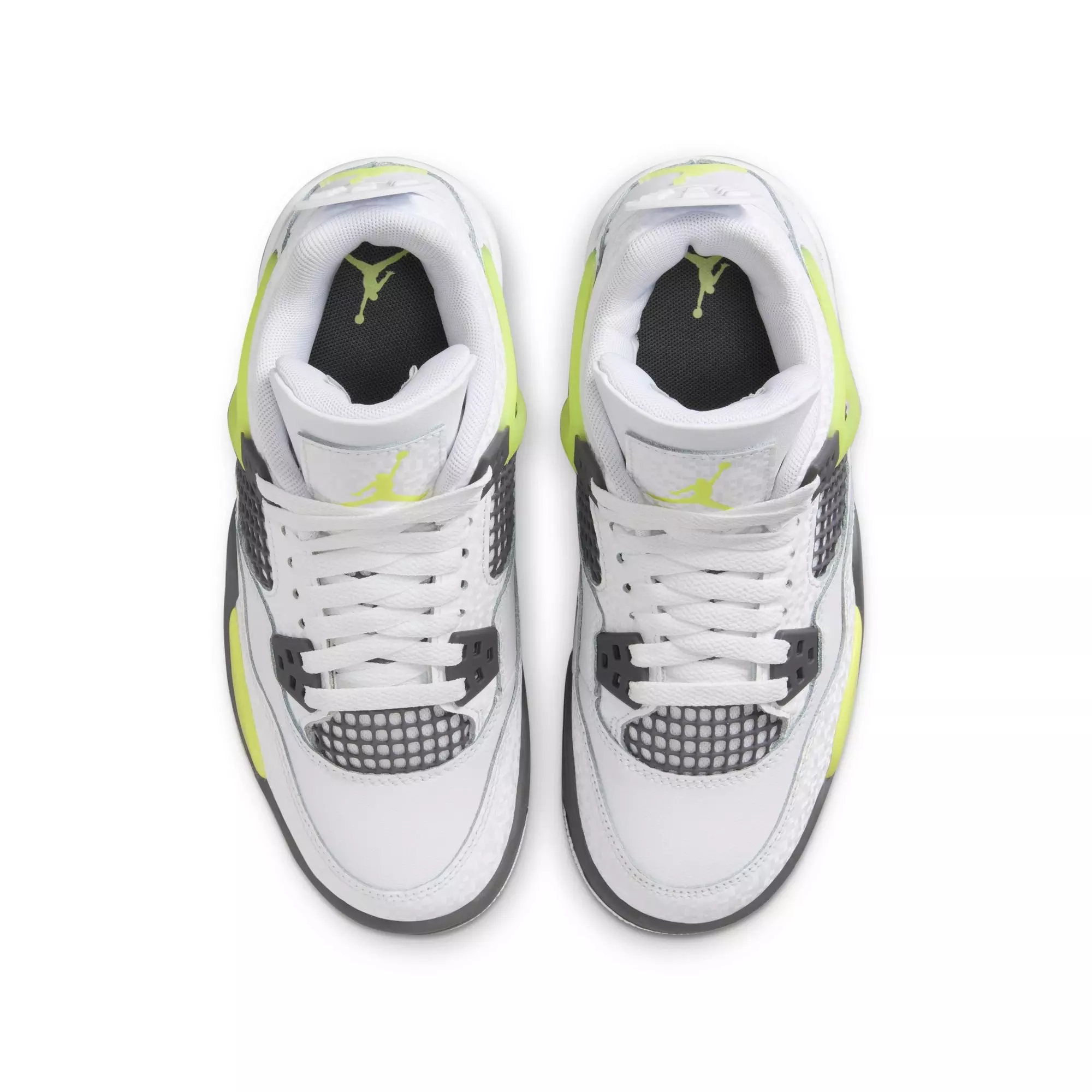 Jordan 4 Retro "Light Lemon Twist" Grade School Kids' Shoe - WHITE/LEMON TWIST/GRAPHITE