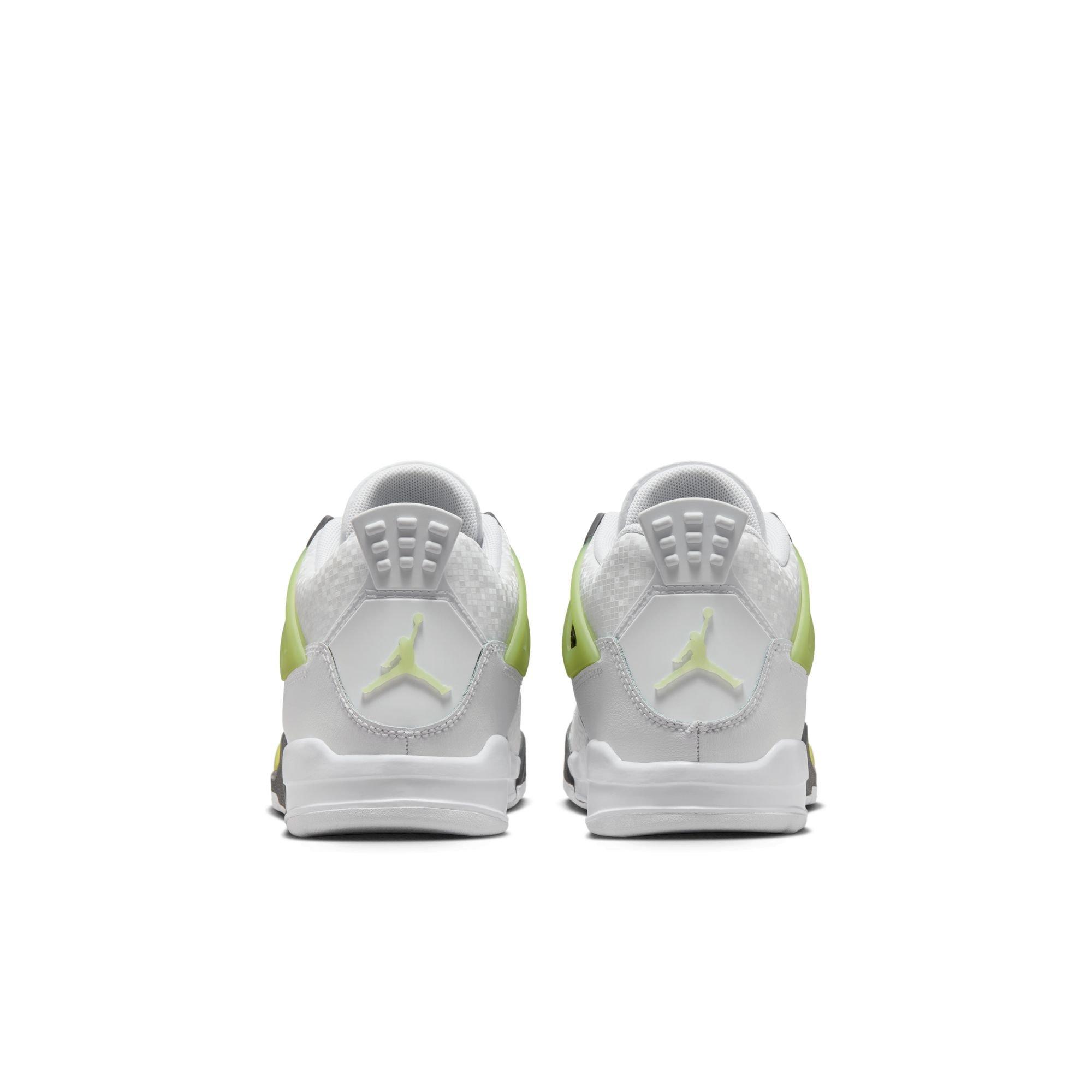 Jordan 4 Retro "Light Lemon Twist" Preschool Kids' Shoe