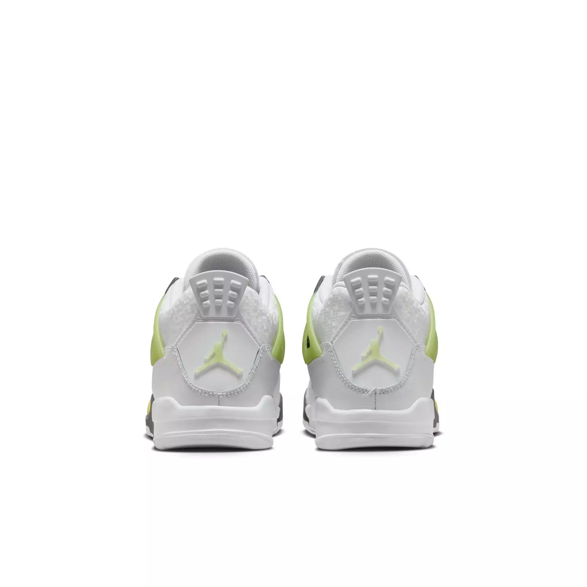 Jordan 4 Retro "Light Lemon Twist" Preschool Kids' Shoe - WHITE/LEMON TWIST/GRAPHITE