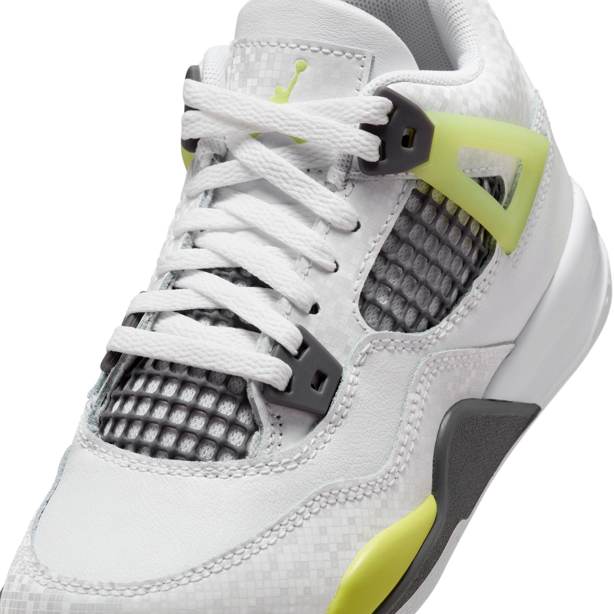 Jordan 4 Retro "Light Lemon Twist" Preschool Kids' Shoe