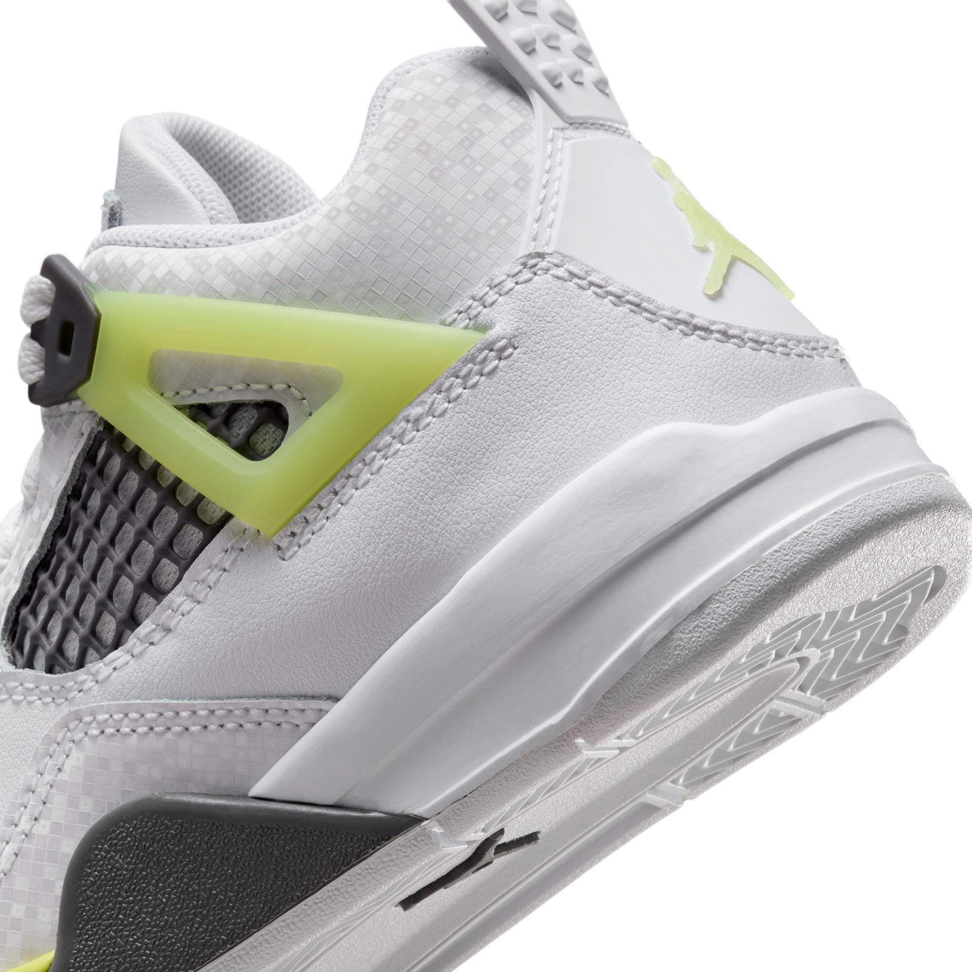 Jordan 4 Retro "Light Lemon Twist" Preschool Kids' Shoe