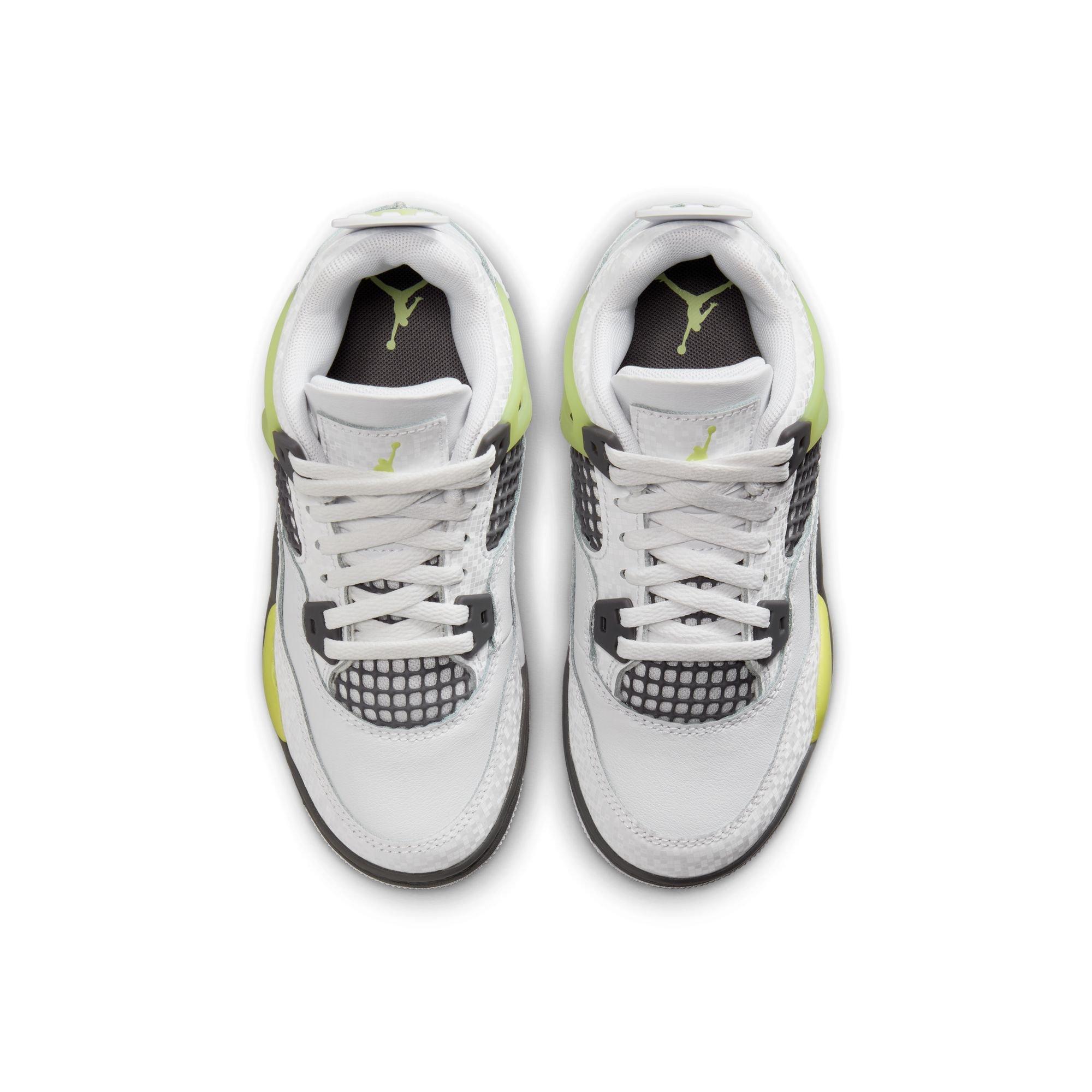 Jordan 4 Retro "Light Lemon Twist" Preschool Kids' Shoe