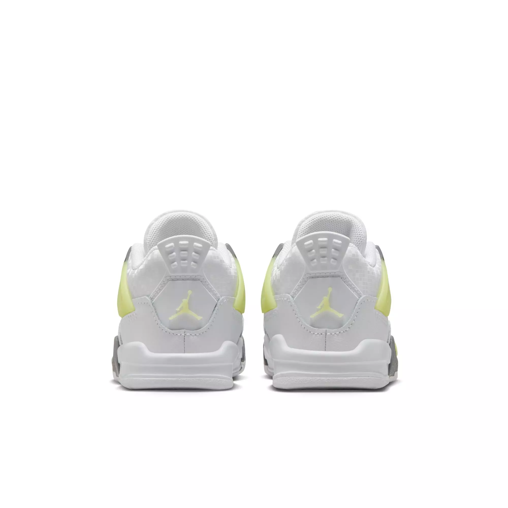 Jordan 4 Retro "Light Lemon Twist" Toddler Kids' Shoe - WHITE/GREEN