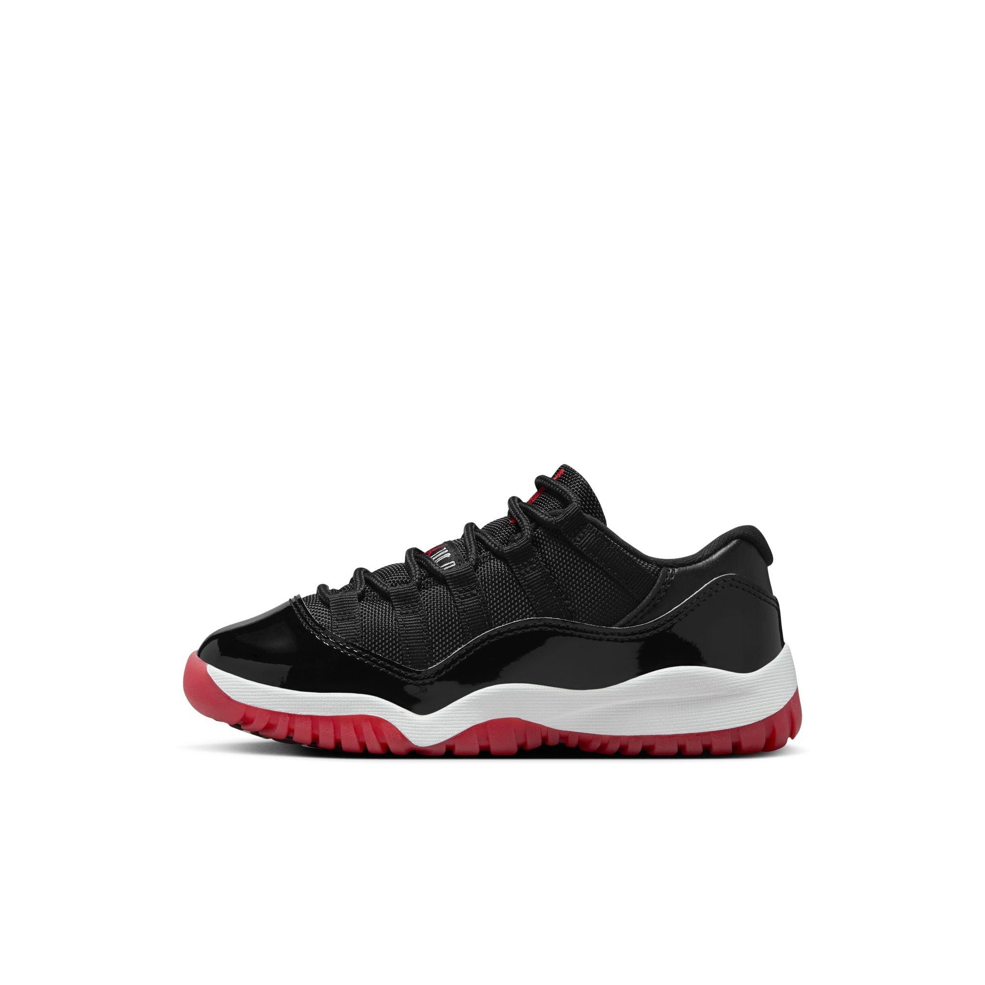 Jordan 11 Retro Low "Bred" Preschool Kids' Shoe