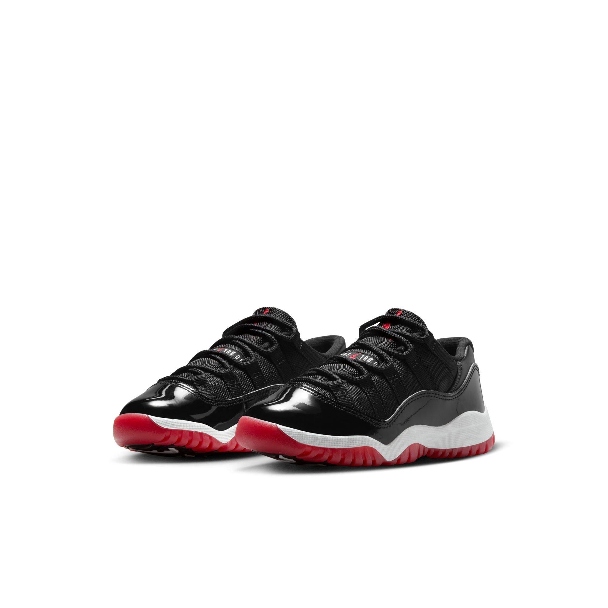 Jordan 11 Retro Low "Bred" Preschool Kids' Shoe